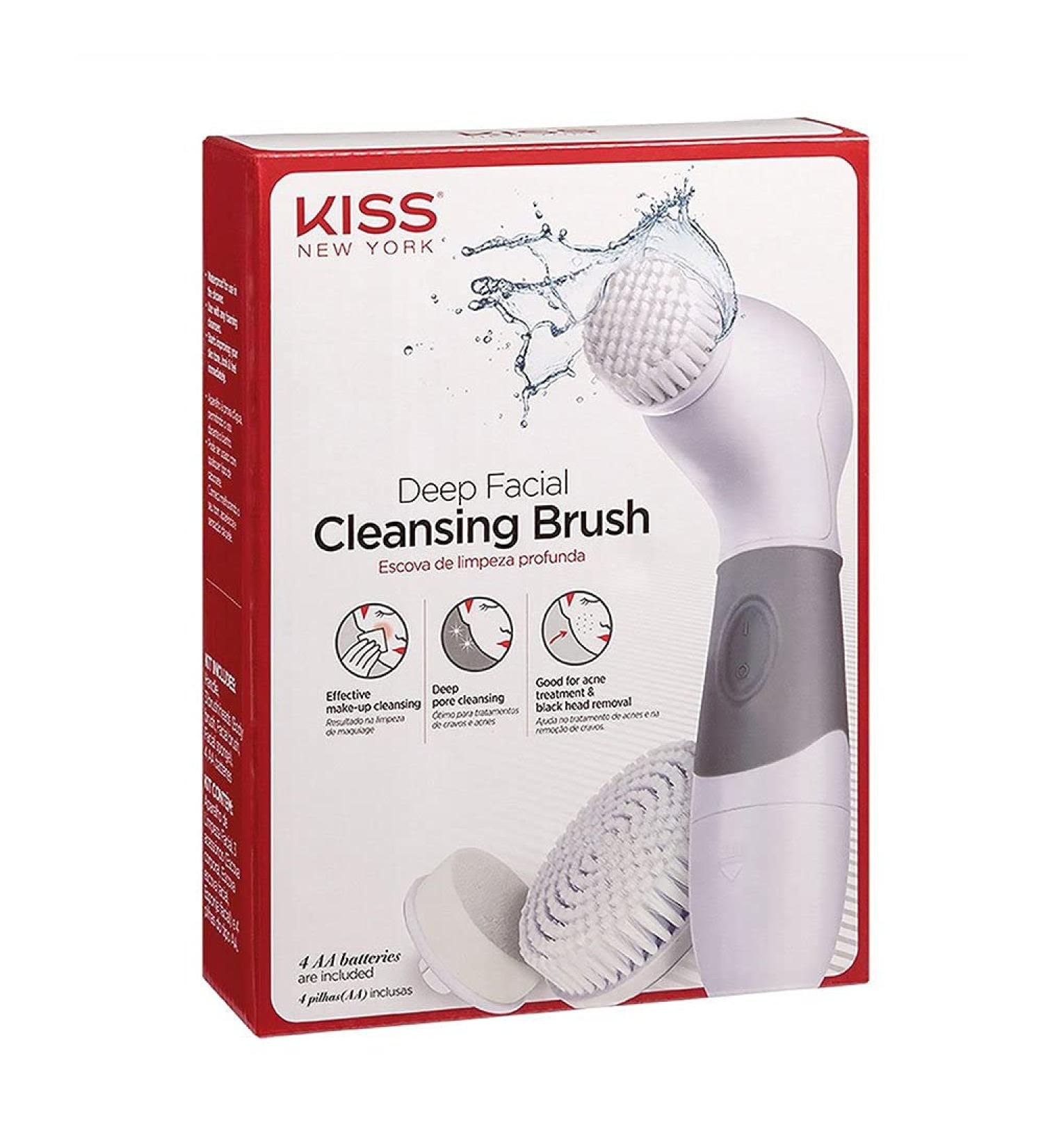 Kiss Deep Facial Skin Cleansing Brush - Gentle Exfoliation & Deep Cleaning for Radiant Skin | Shop Internationally - Buy Online on GoSupps.com