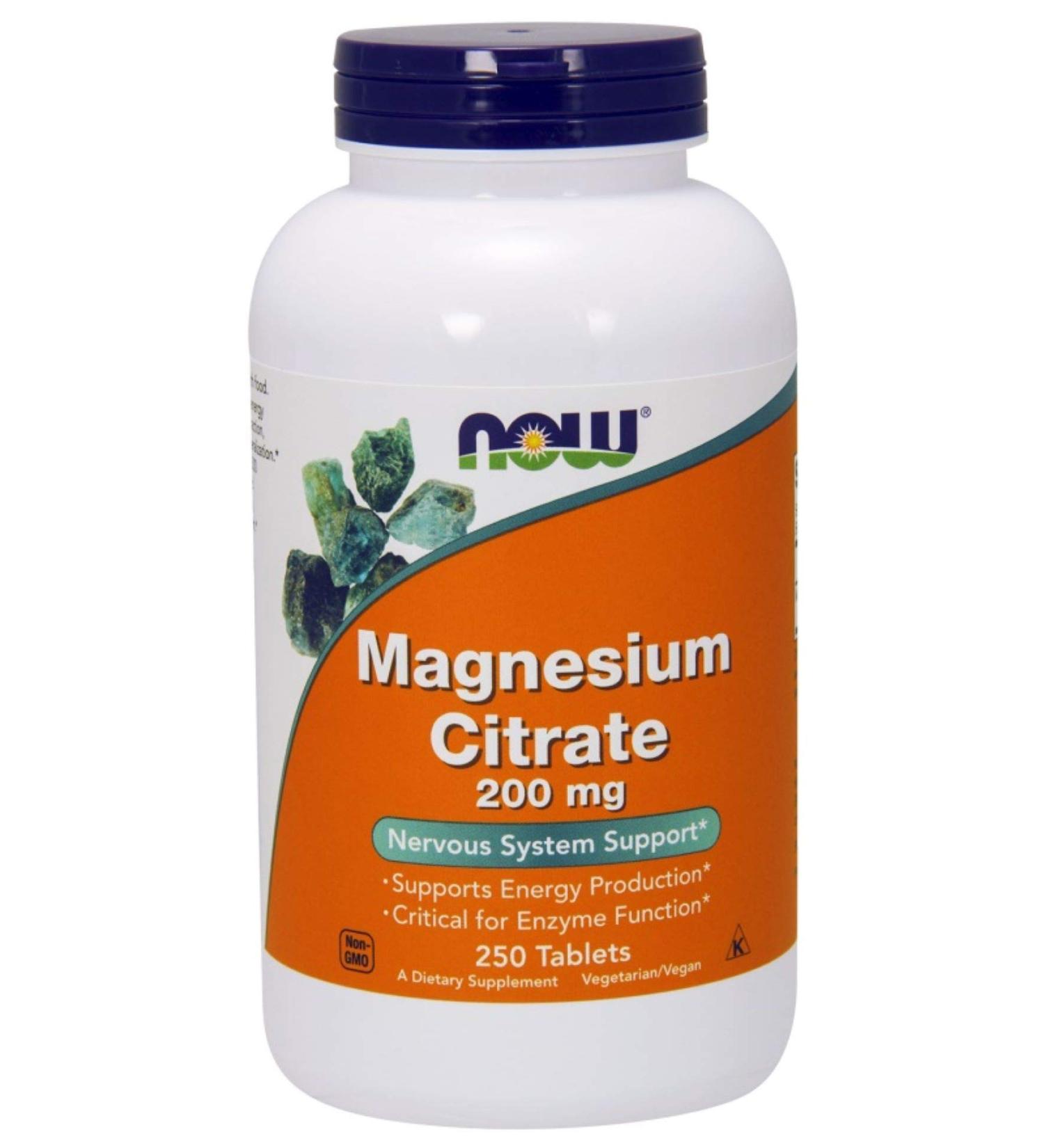 MAGNESIUM CITRATE 200MG 250TABS by Now