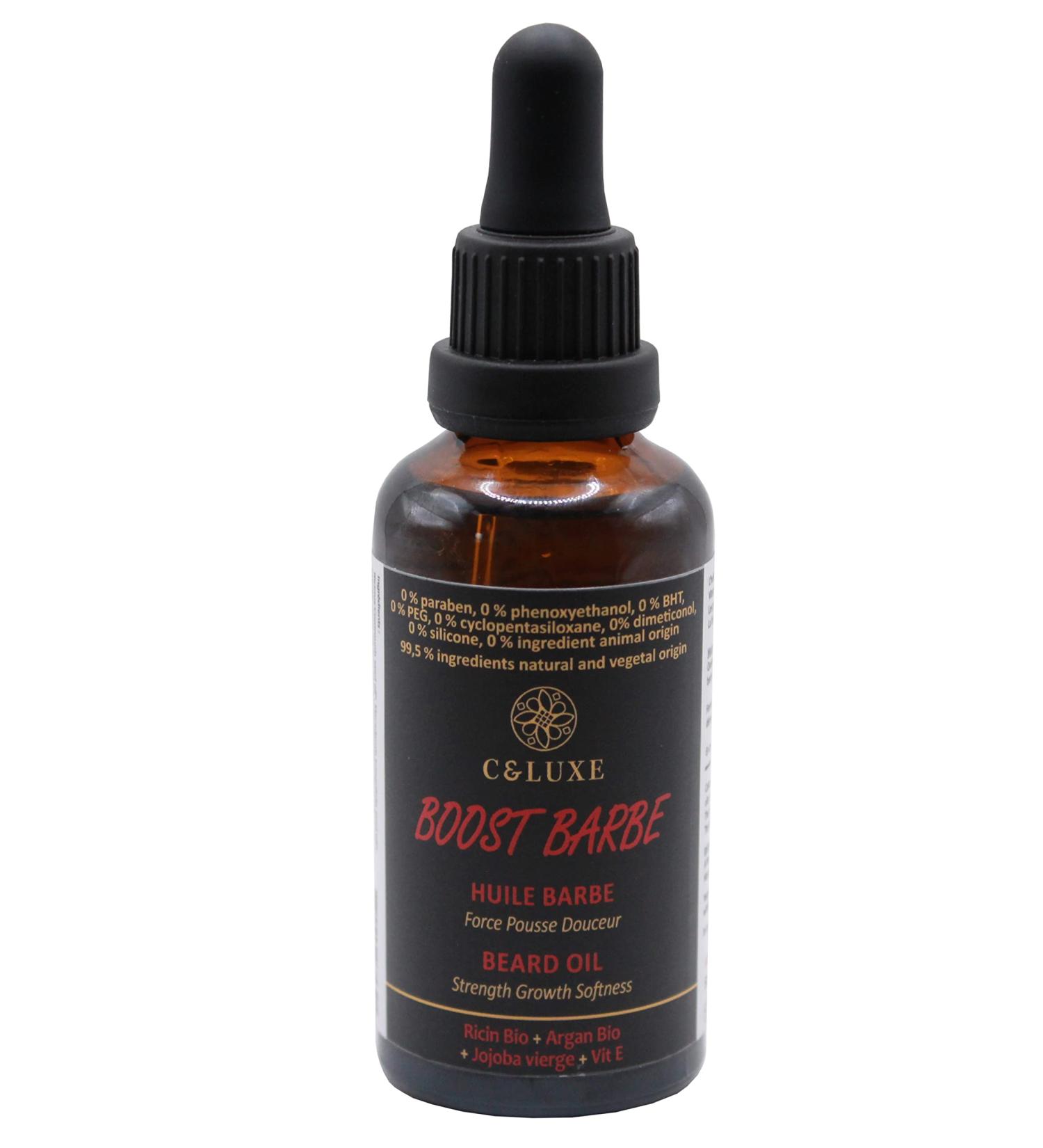 Organic Beard Oil - Strengthening Castor & Argan with Vitamin E - Boost Growth & Nourish Your Beard (50 ml) - Buy Online on GoSupps.com