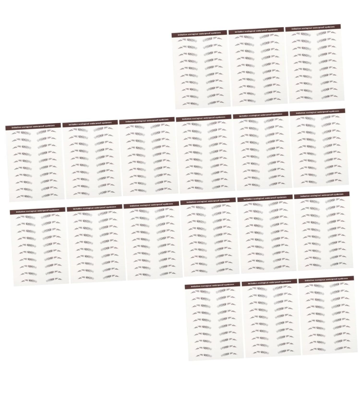 Healeved 18 Pcs Eyebrow Stickers Authentic Eyebrows Brow Stickers Eyes Sticker Para U as Water Transfer Paper - Buy Online on GoSupps.com