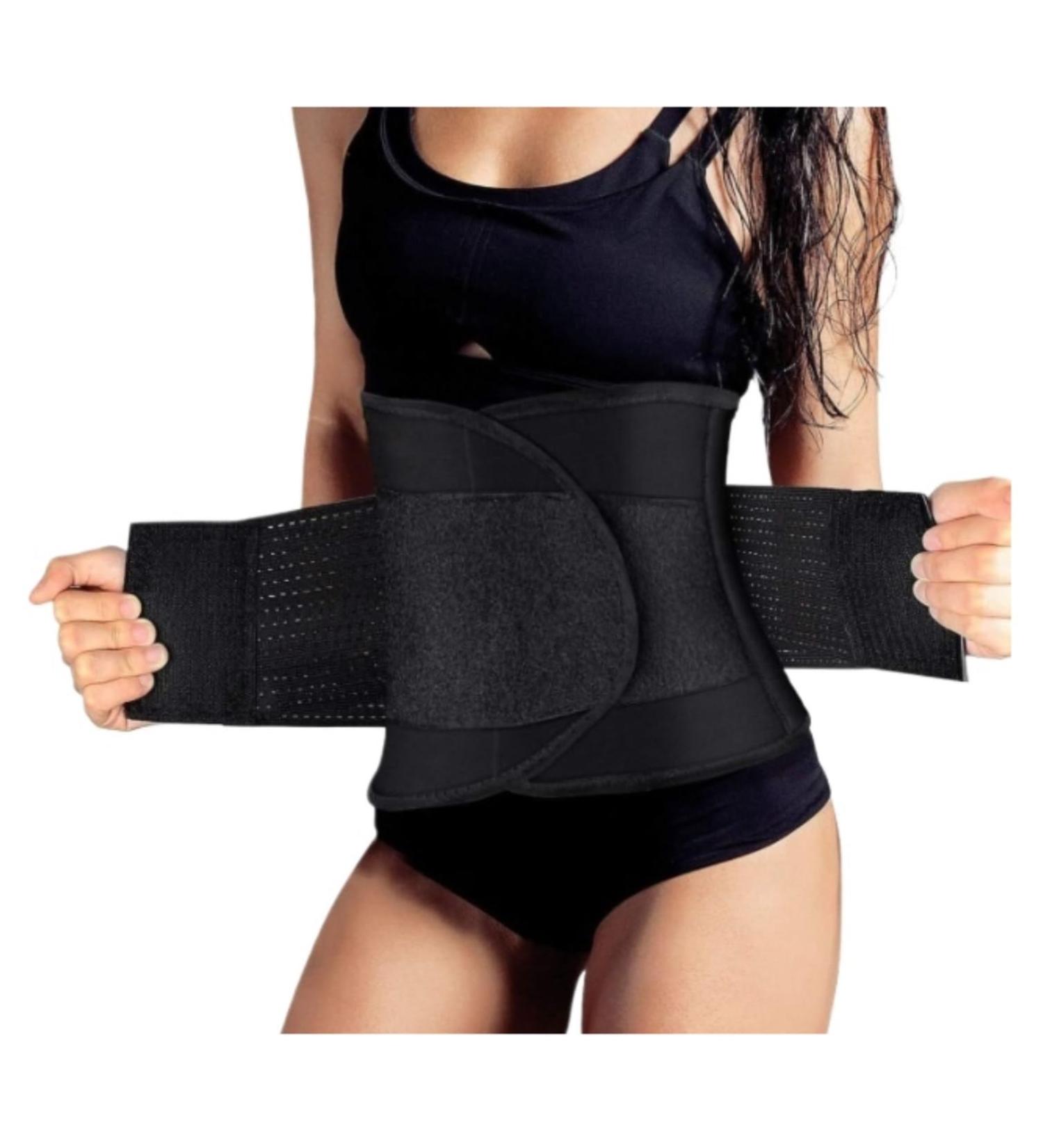 Back Support Back Brace Lumbar Support Waist Trainer Sweat Belt Sculpt Body Waist Trainer Body Shaper Corset Waist Trainer Back Support Belt(XX-Large) XX-Large Black - Buy Online on GoSupps.com