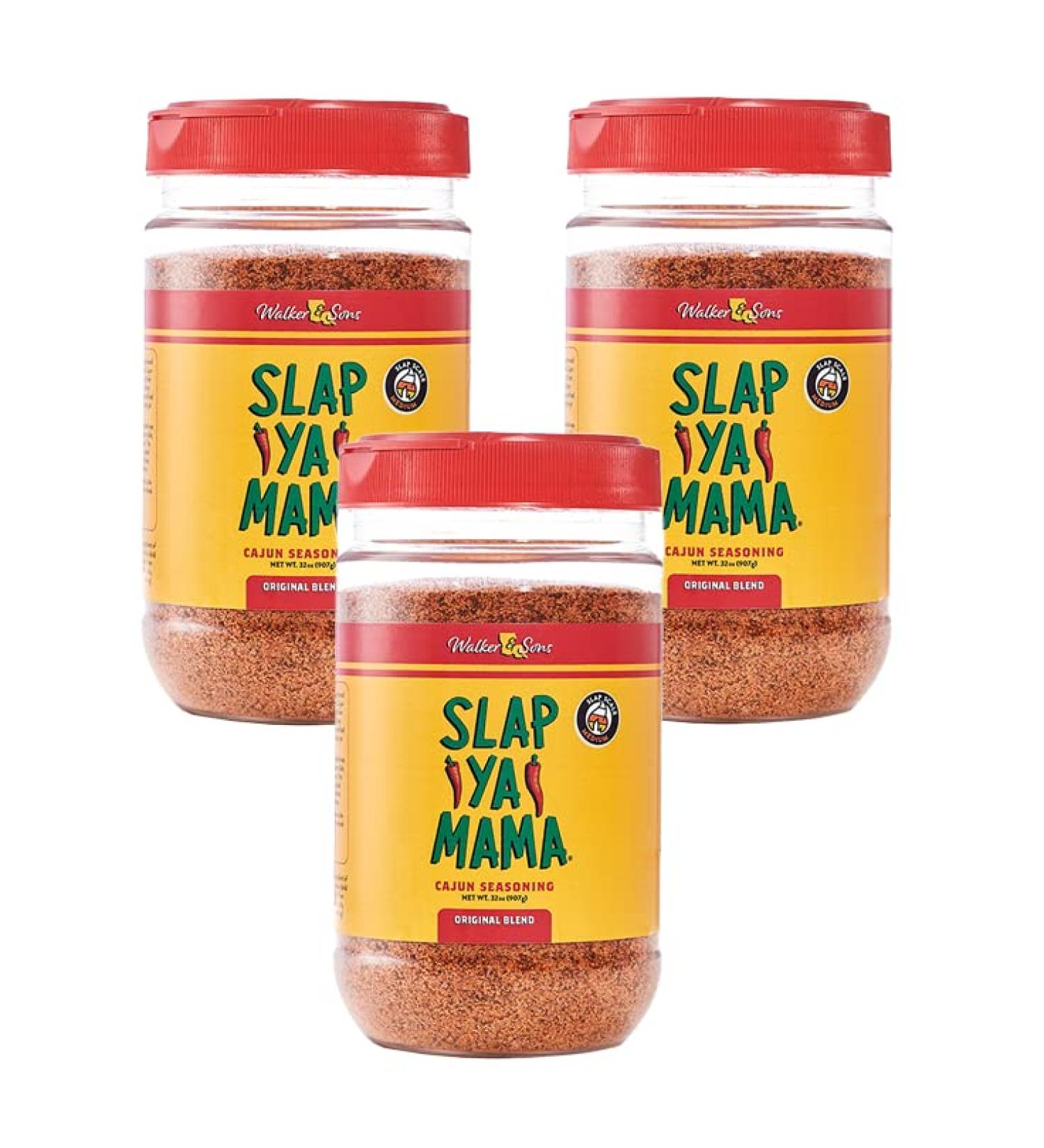 Slap Ya Mama Cajun Seasoning 32oz (Pack of 3) - Original Blend, No MSG, Kosher | Louisiana's Finest Cajun Spice Mix - Buy Online on GoSupps.com