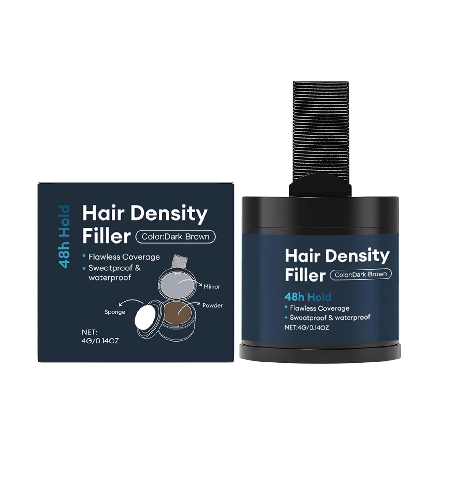 Rooted Hair Powder Thinning Hair Concealer | Formule volumisante et l g re couvrant bient t les taches grises R cup ration de la ligne de cheveux pour hommes femmes grands-parents papa m re marron clair - Buy Online on GoSupps.com