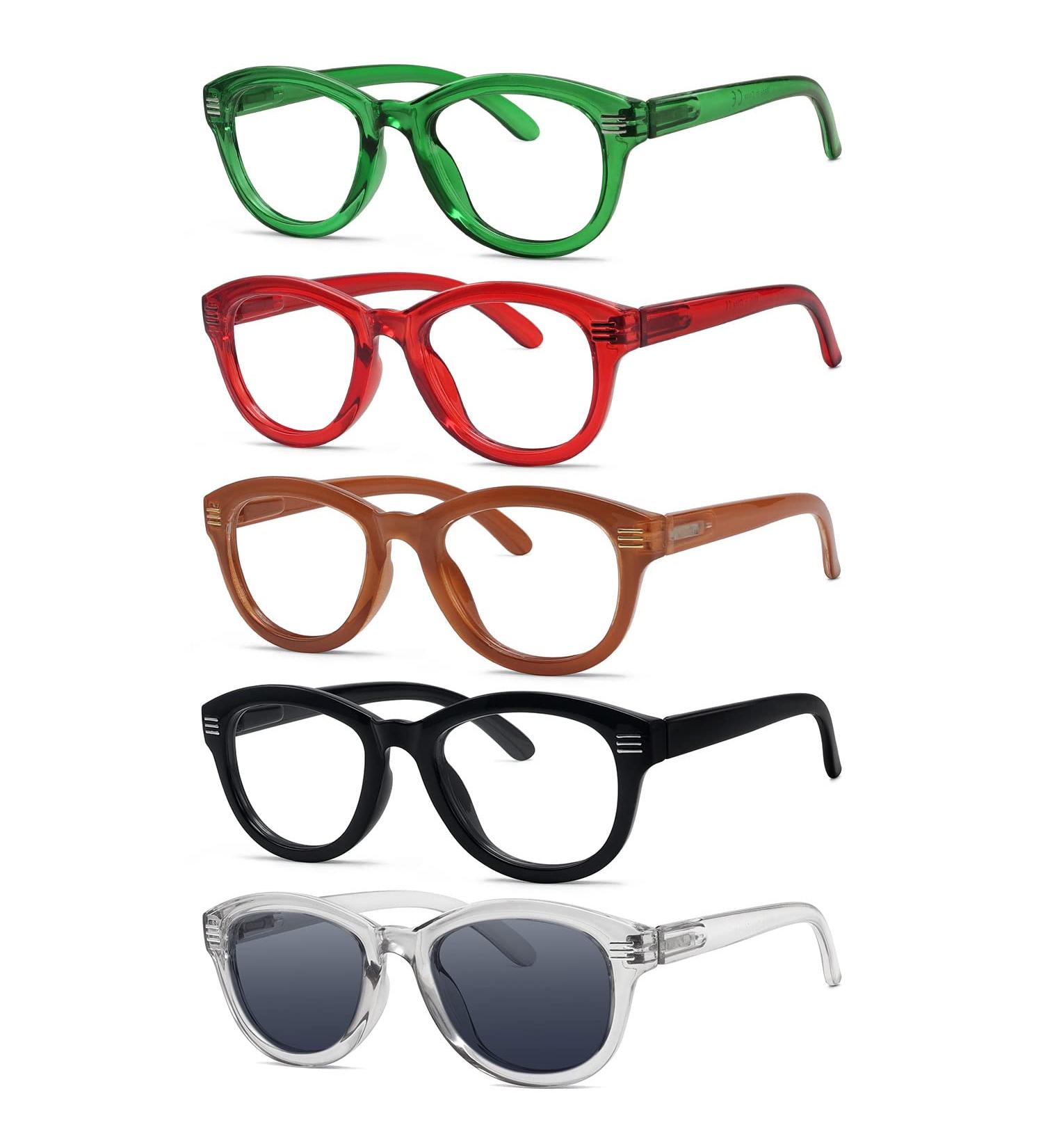 Eyekepper 5 Pack Cat Eye Reading Glasses - Stylish Oversized Women s +2.00 Reading Aid - Ship Internationally - Buy Online on GoSupps.com