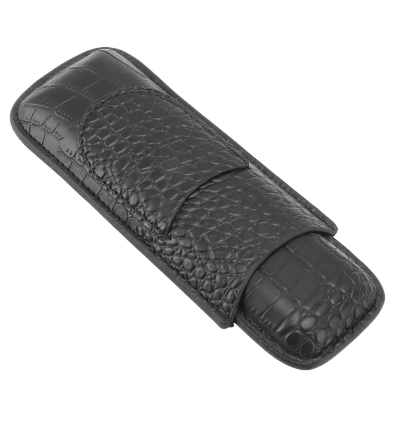 Cigar Case Holder Wear Resistant Cigar Case Easy to Carry for Birthday (Black) - Buy Online on GoSupps.com