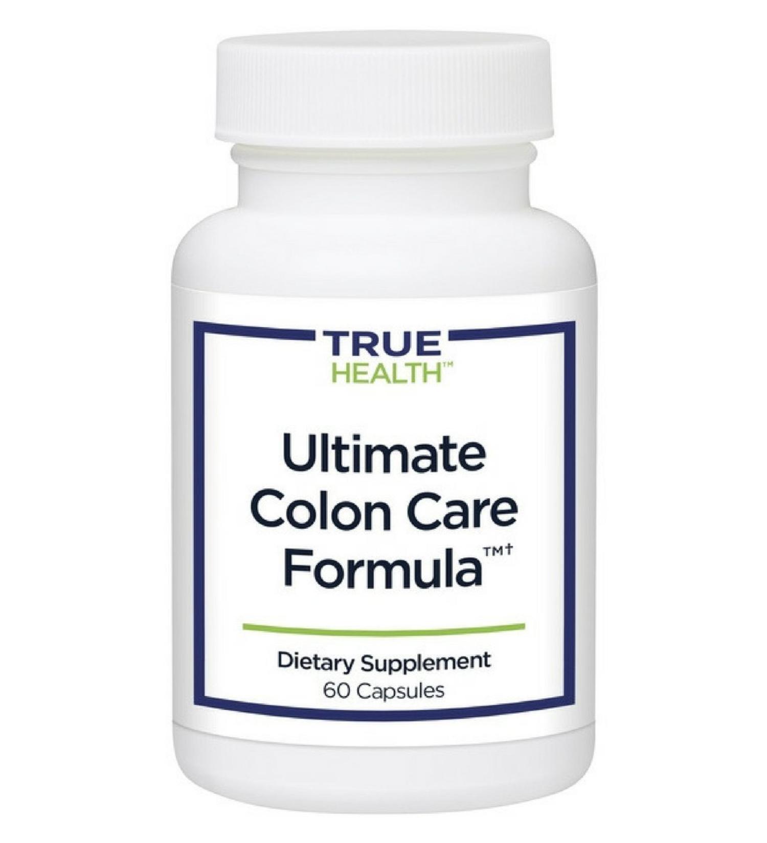 True Health Ultimate Colon Care Formula | Digestive Support Softens Stool Reduce Gas & Bloating (60 Capsules) 1