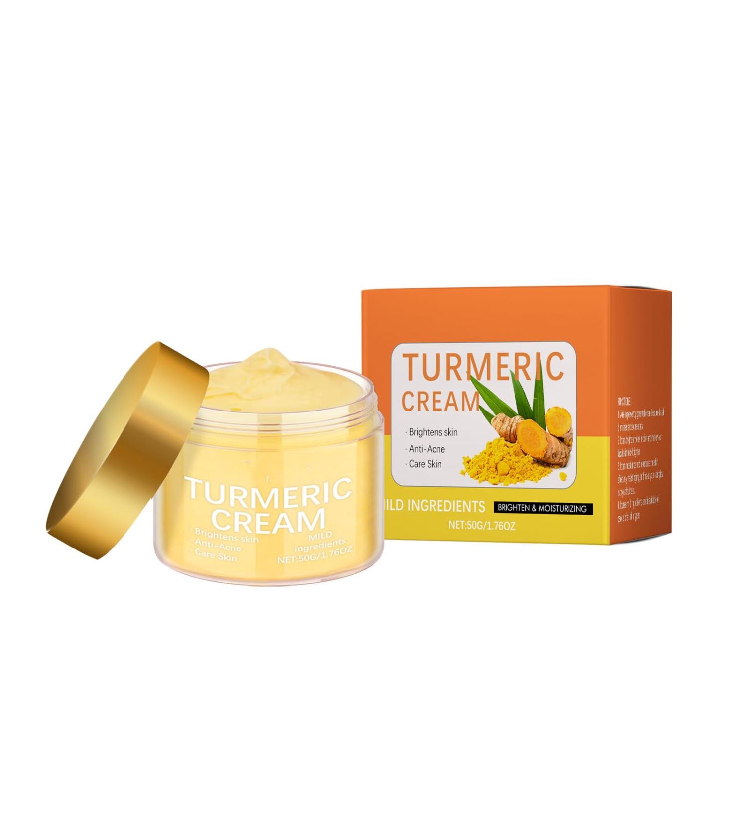 GNAUMORE Turmeric Face Moisturizing Cream Turmeric Face Cream For Dark Spots 50g For Face Anti Aging And Antioxidant Reduces Spots Improves Skin Elasticity - Buy Online on GoSupps.com