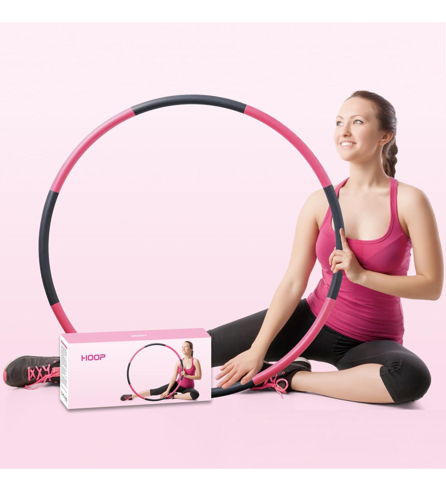Beakabao Adjustable 2LB Weighted Exercise Hoops for Adults & Kids | Enhance Core Strength & Weight Loss | Detachable 8 Sections Fitness Hoop - Buy Online on GoSupps.com
