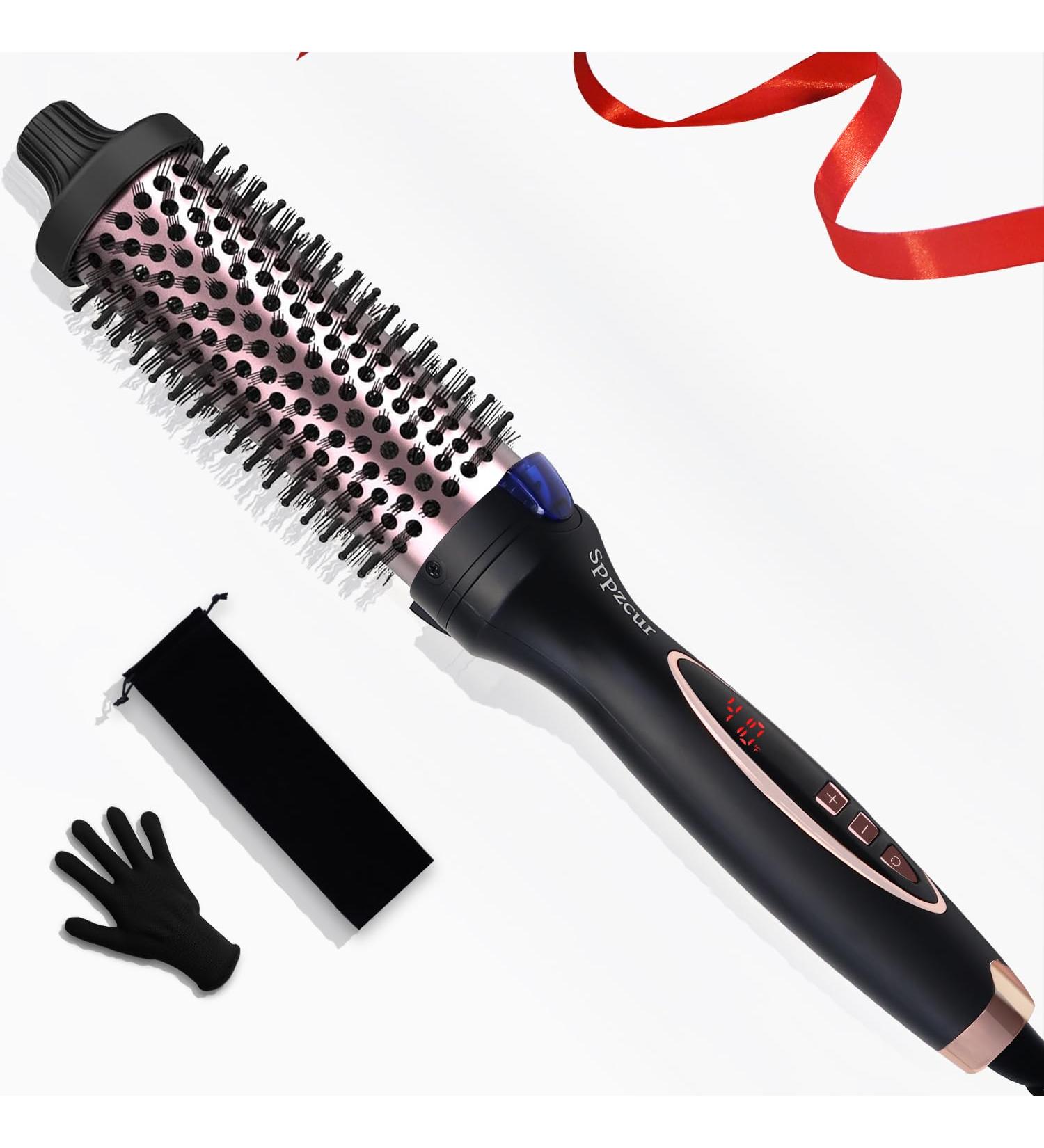Buy Thermal Brush - Ionic Heated Curling Iron Brush with Ceramic Coating & LCD Display - 1.25 Inch for Effortless Styling - International Shipping Available - Buy Online on GoSupps.com
