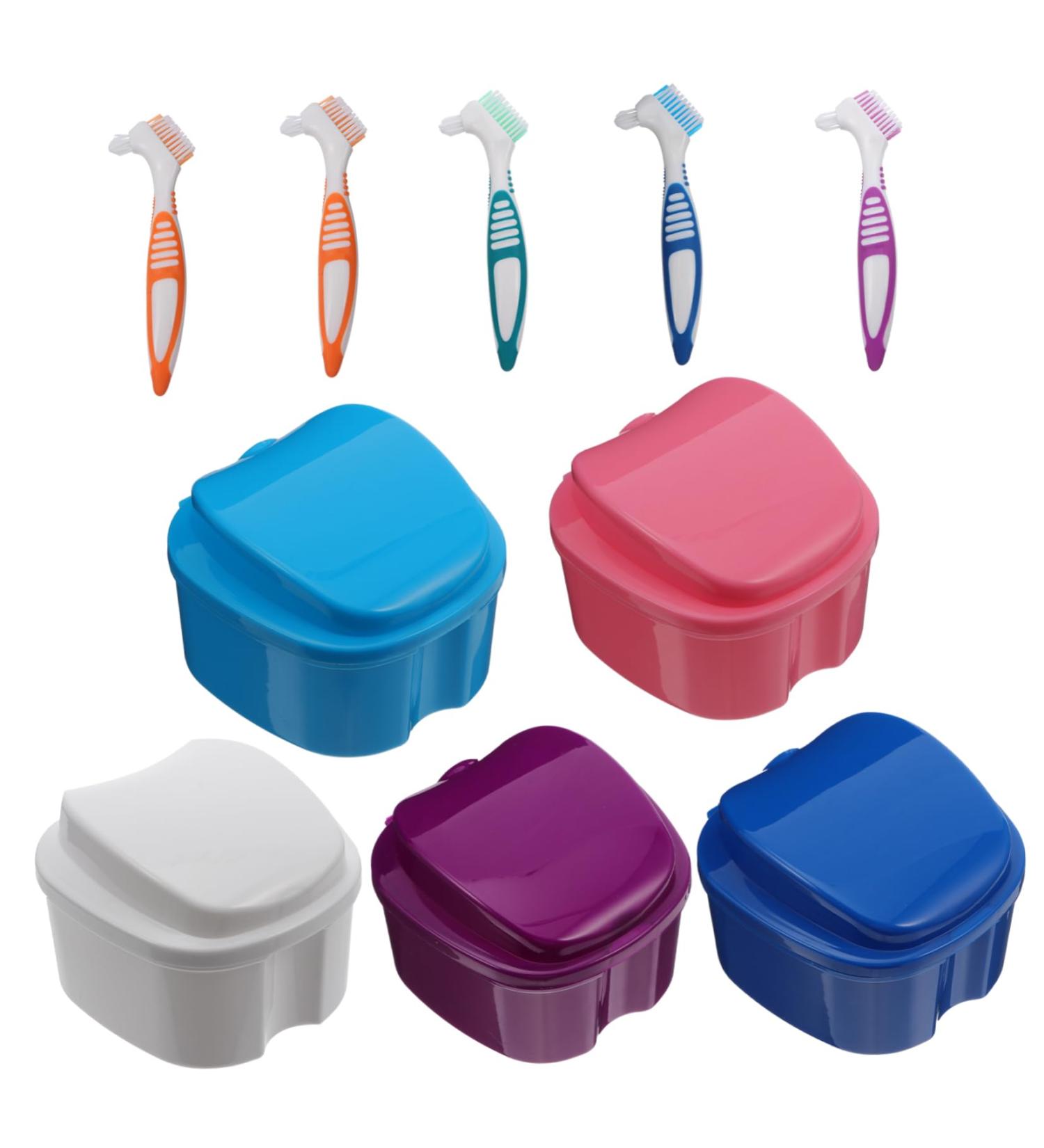 Buy Lurrose 10-Piece False Toothbrushes Storage Box - Ideal Oral Care Container for Prosthesis Baths | International Shipping Available - Buy Online on GoSupps.com