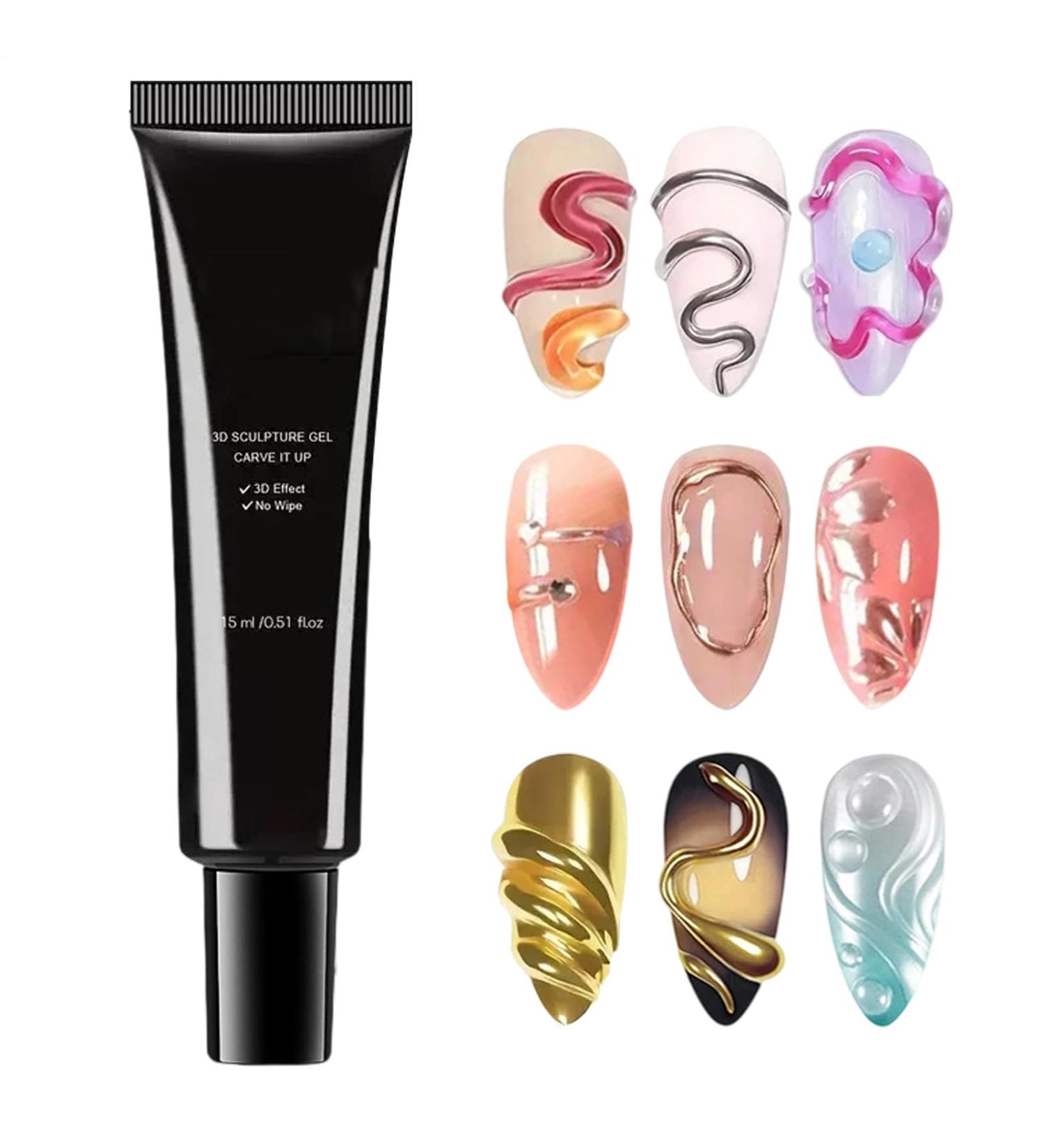  Generisch 3D Gel - 15 ml - UV Gel for Nail Sculpting - Long-lasting Gel - Malleable Creative Nail Design Accessory - Fast Curing - For Beginners Women and Girls - Buy Online on GoSupps.com