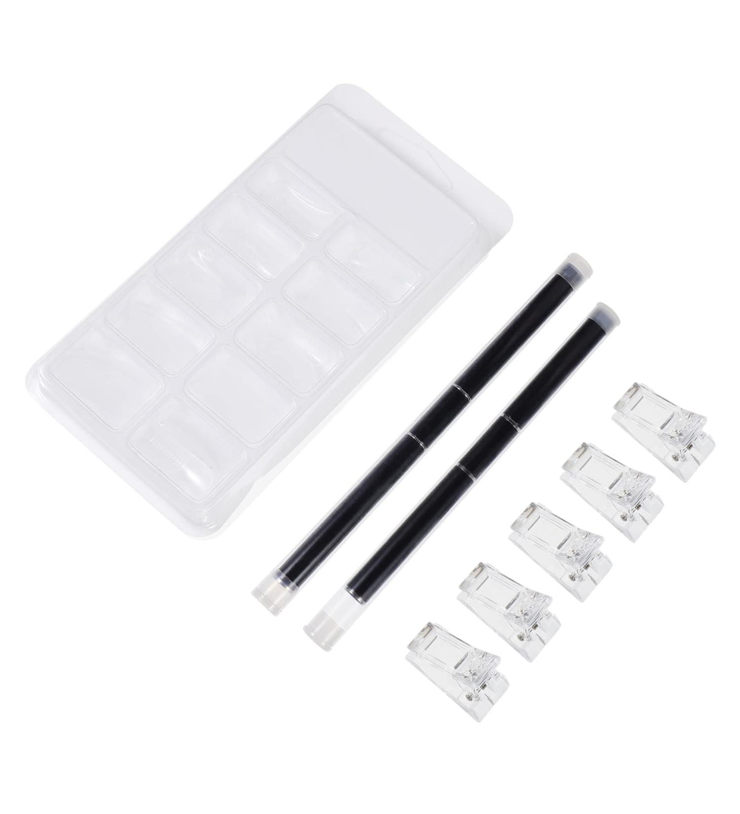DOITOOL 1 Set Nail Extension Set Nail Art Tools Nail Form Clip DIY Accessories Nail Brush and Cuticle Pusher Clamps Nails Tools Manicure DIY Accessory Nail Clip Patch Securing Clip Plastic - Buy Online on GoSupps.com