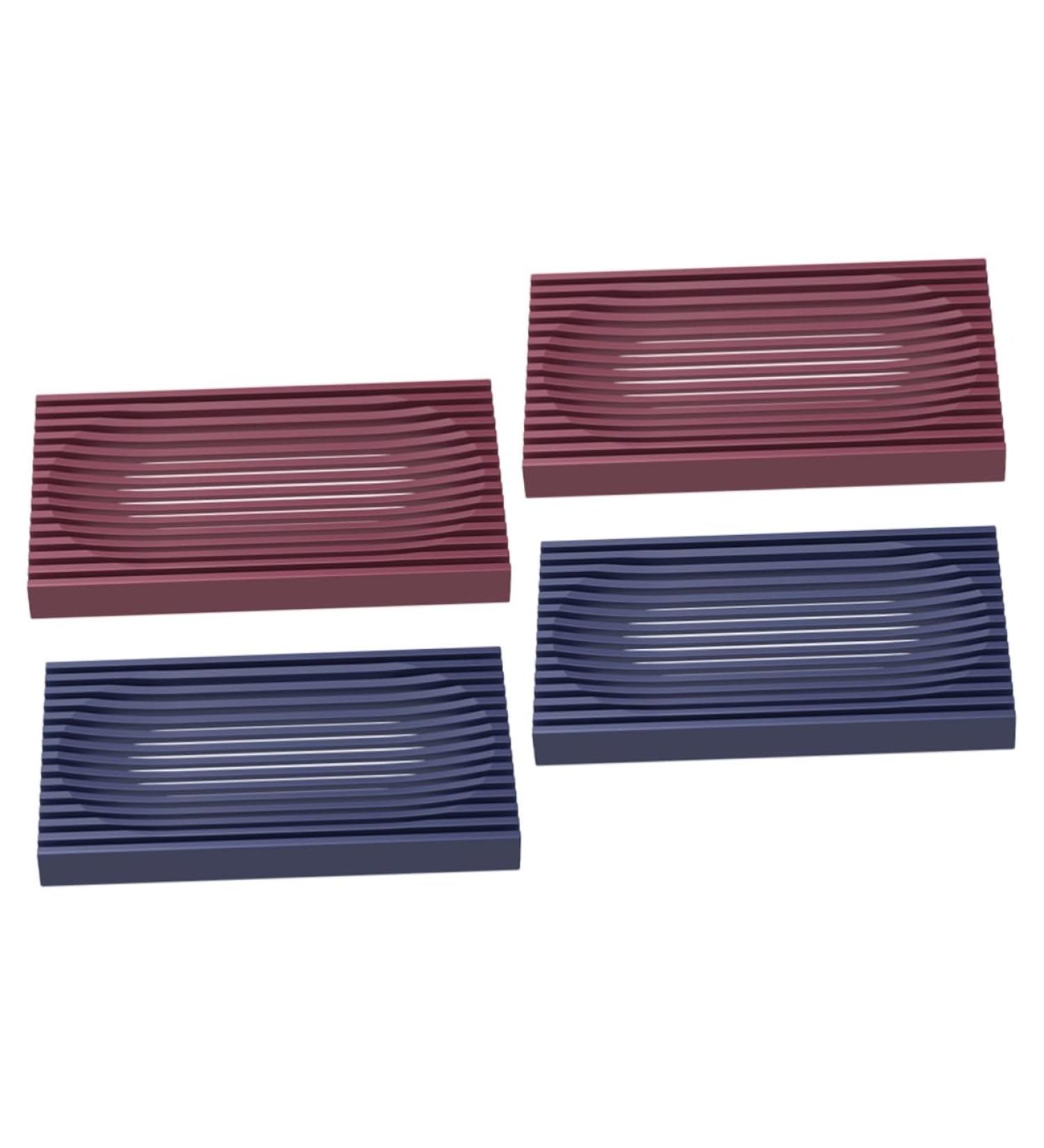 Ciieeo 4 Pcs Soap Box No Punch Soap Holder Coaster Rack Draining Soap Case Soap Rack Kitchen Appliances for Y Shaped Metal Rod Non-slip Soap Dish Travel Shopping Cart Christmas - Buy Online on GoSupps.com