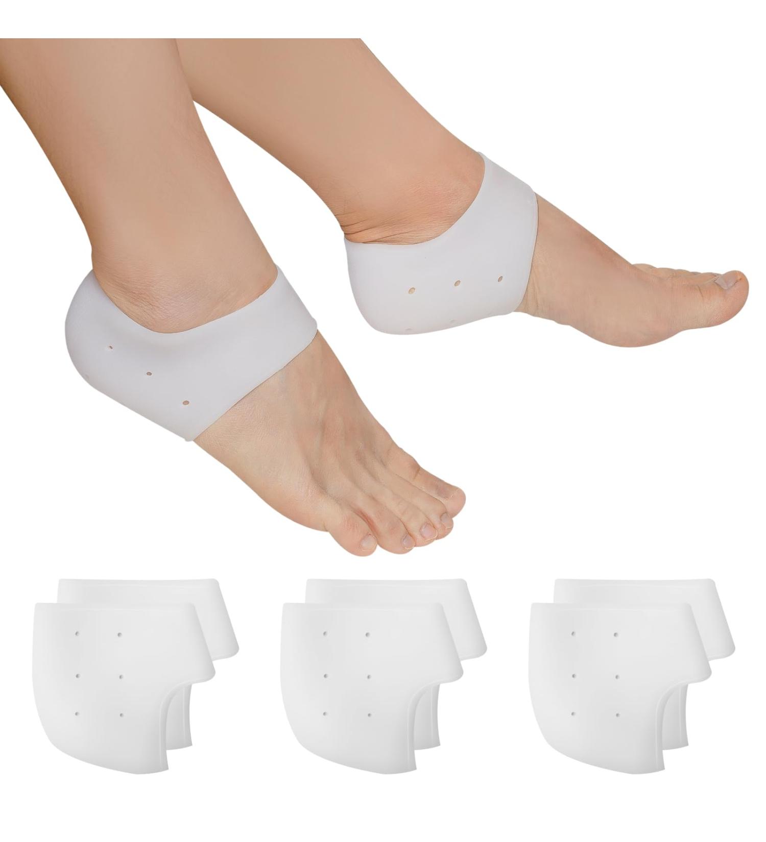 Heeren Cushion - 3 Pairs Gel Heel Protection Silicone Pads for Heel Spur & Plantar Fasciitis - 6 Pieces Pack | Relief for Heel Pain & Dry Cracked Heels - Buy Online on GoSupps.com