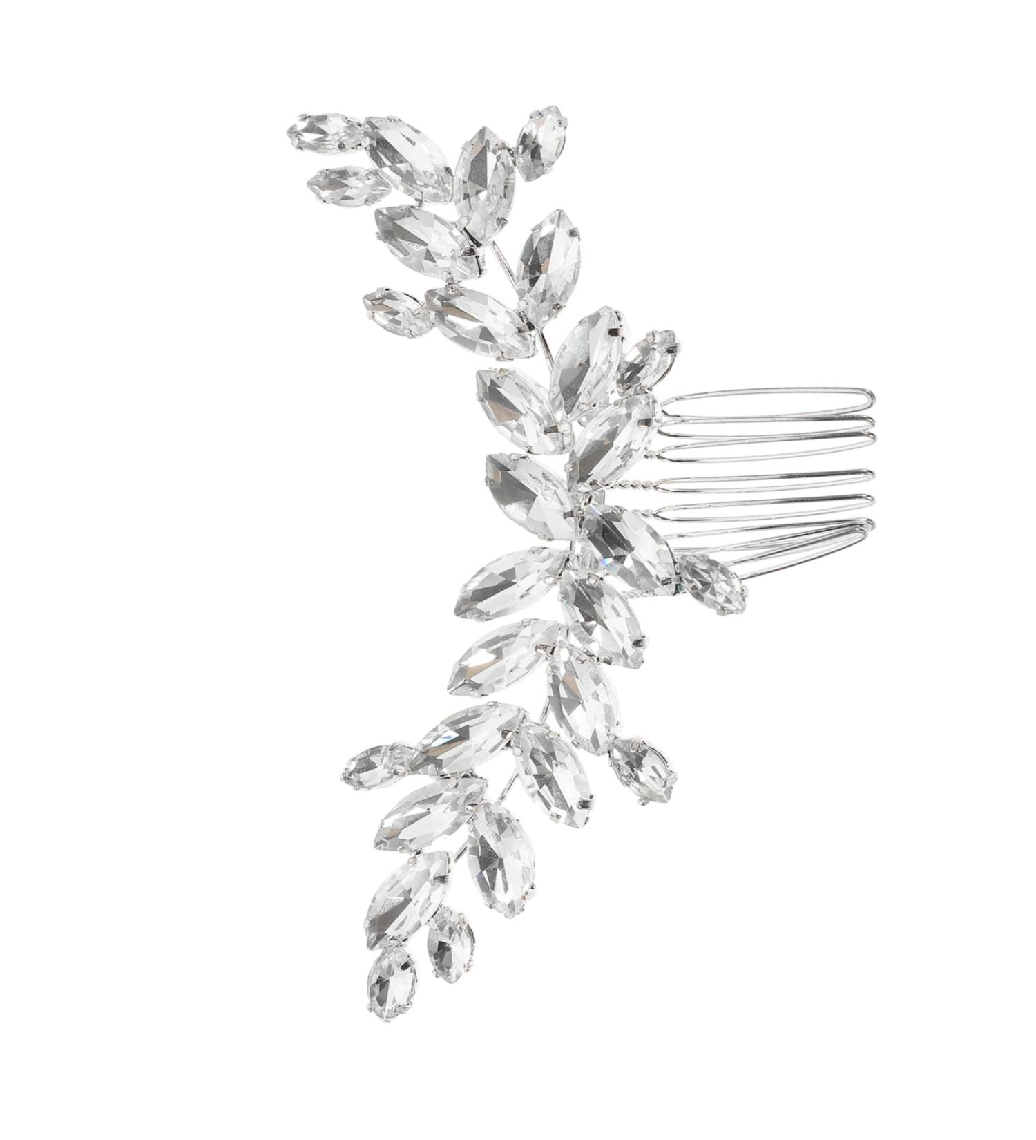 Ipetboom vintage women's diamond hair comb for hair side comb Grab the drill European and American rhinestones bride comb wedding hair combs for women accessories - Buy Online on GoSupps.com
