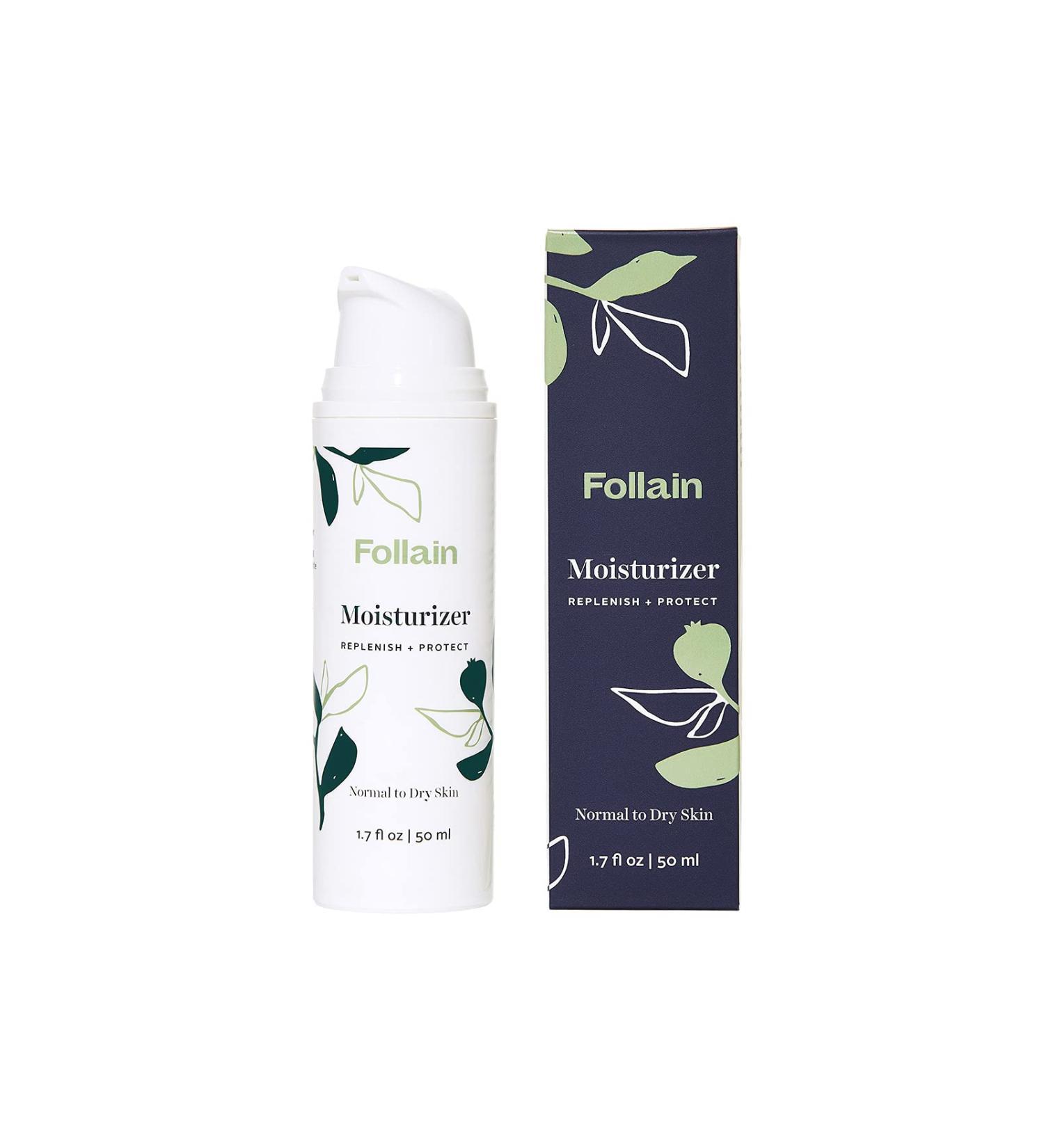 Follain Replenish + Protect Moisturizer | Peptide Complex for Fine Lines & Wrinkles | Lightweight Daily Lotion for Normal to Dry Skin | Cruelty Free | 1.7 fl oz - Buy Online on GoSupps.com