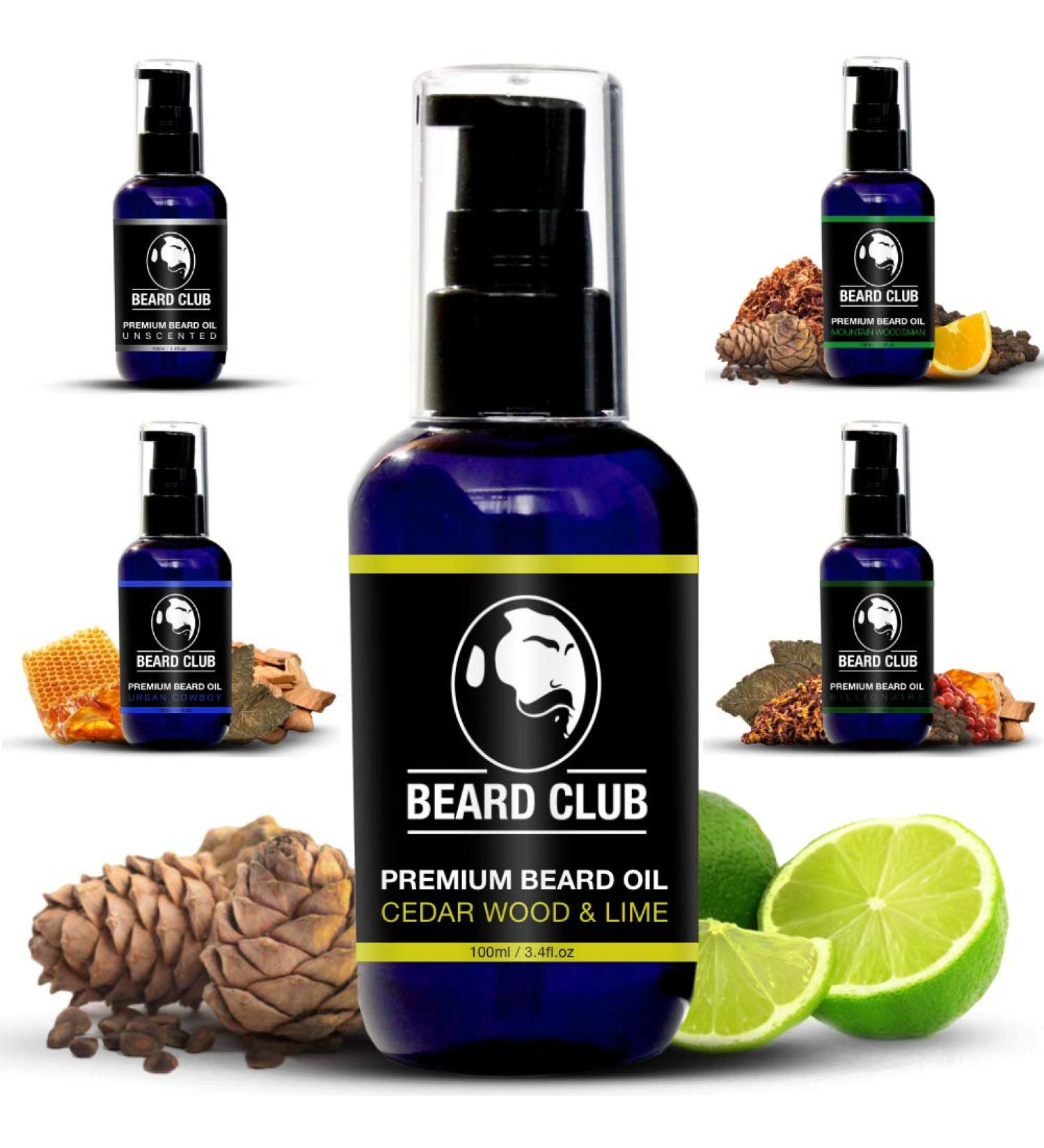 Cedar Wood & Lime Beard Oil 100ml - Men's Beard Care Softener & Conditioner - Buy Online on GoSupps.com
