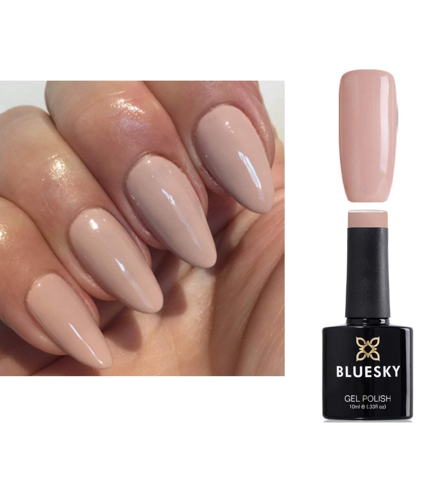 Bluesky Bare Nude Light Beige Nail Gel Polish UV LED Soak Off - Buy Online on GoSupps.com