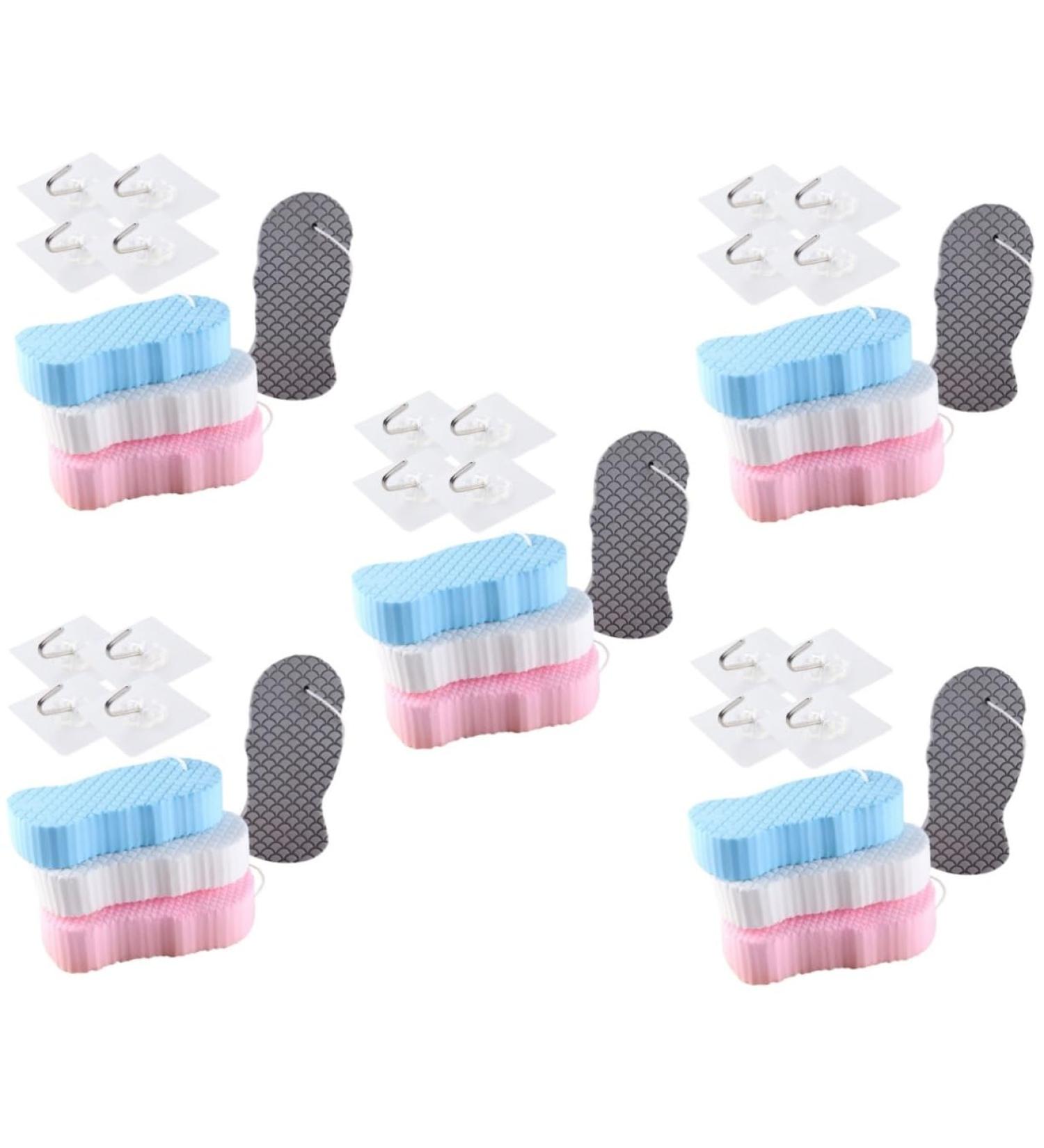 minkissy 5 Sets Children's Bath Sponge Scrubber Body Wash Sponge Home Bathing Sponge Comfortable Sponge Wear-Resistant Sponge Portable Shower Tool Accessory - Buy Online on GoSupps.com