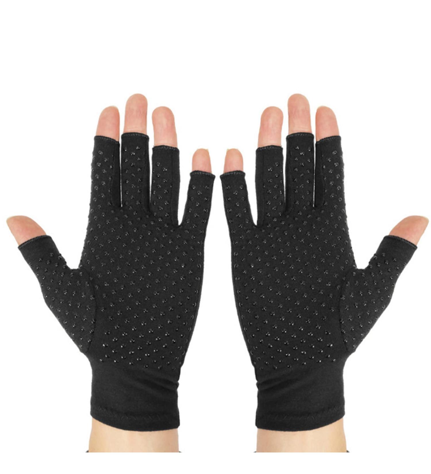 Fabater Half Finger Bike Gloves for Men Elastic Compression Arthritis Gloves Anti-Slip Daily Health Care for Mountaineering International Shipping Available - Buy Online on GoSupps.com