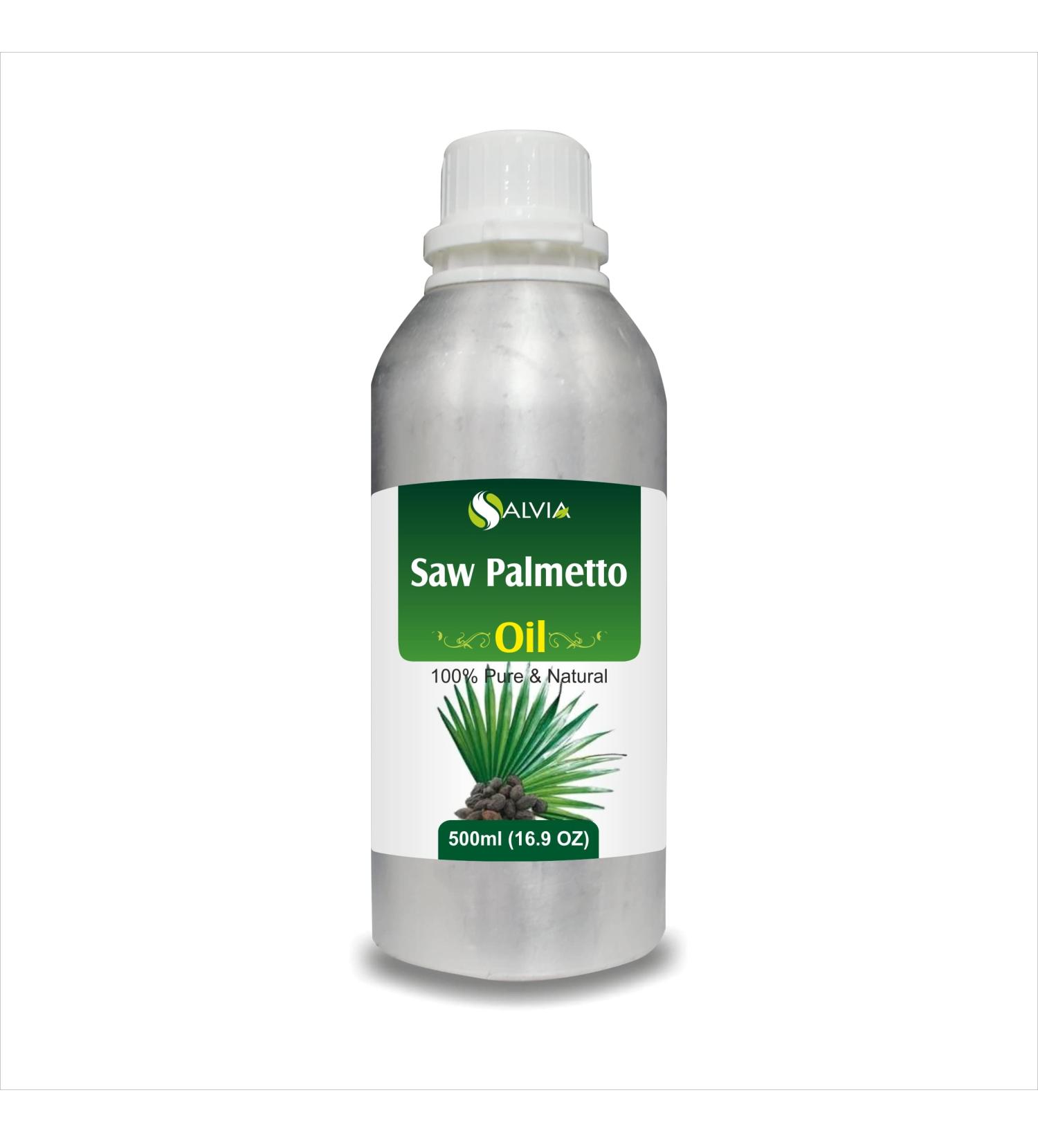 Saw Palmetto Oil - Pure & Natural Cold-Pressed Oil | Use for Skin Care & Hair Care | Used in Cream Lotion Shampoo and Many Others -500 ml (16.9 Fl Oz)