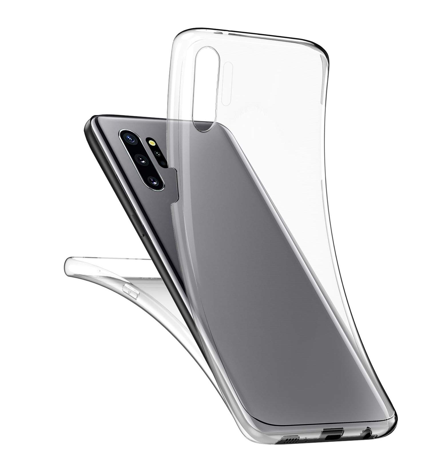 Herbests Silicone Case for Samsung Galaxy Note 10 Plus - 360 Full Body Transparent TPU Cover - Buy Online on GoSupps.com