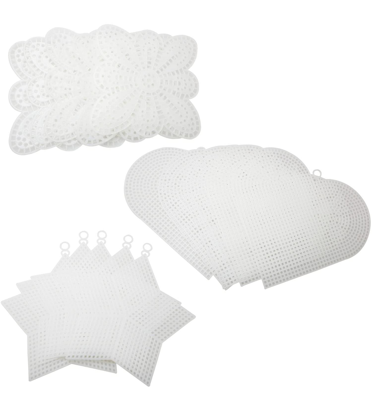 YHXiXi 15PCS Plastic Canvas Sheets for DIY Crafts - Embroidery, Cross Stitch, Knit & Crochet Projects - Buy Online on GoSupps.com