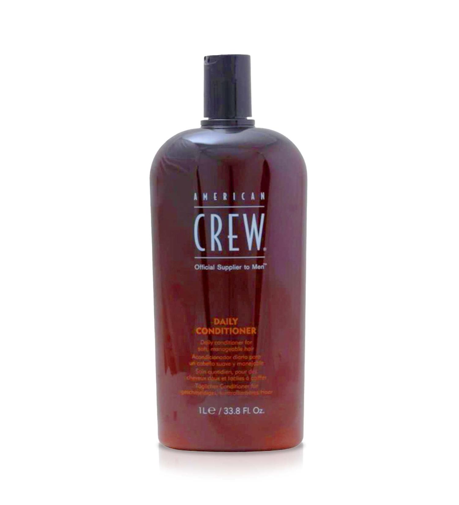 Men's Conditioner by American Crew  Daily Conditioner for Soft  Manageable Hair  Naturally Derived  Vegan Formula  Citrus Mint  33.8 Oz 33.8 Fl Oz (Pack of 1)