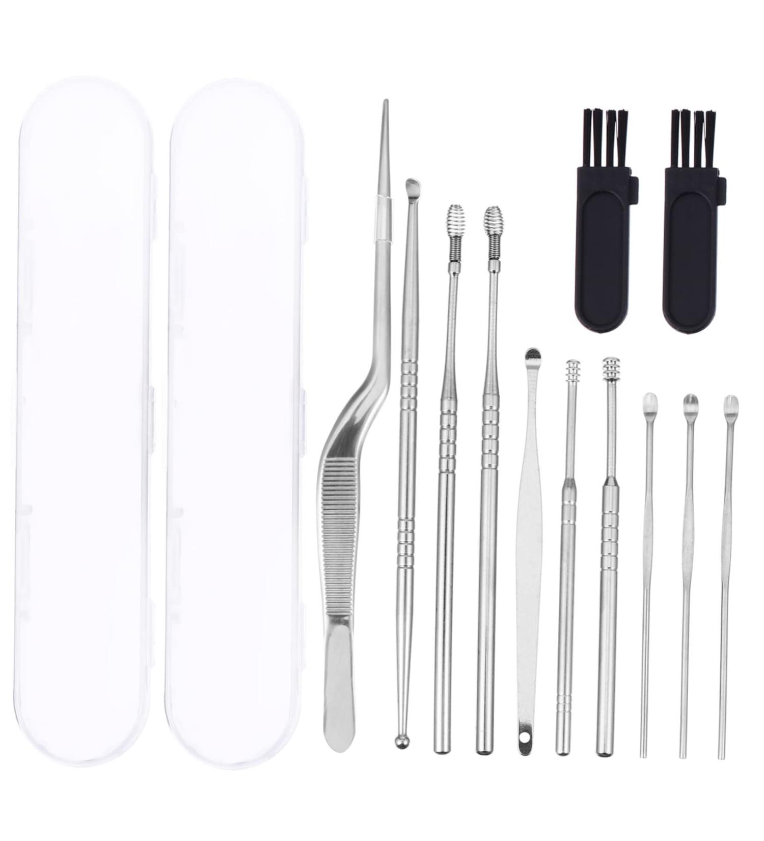 Ear Cleaner Set: Metal Ear Pick, Tweezers, Spatula, Handheld Scope - Ear Wax Remover Kit - Buy Online on GoSupps.com