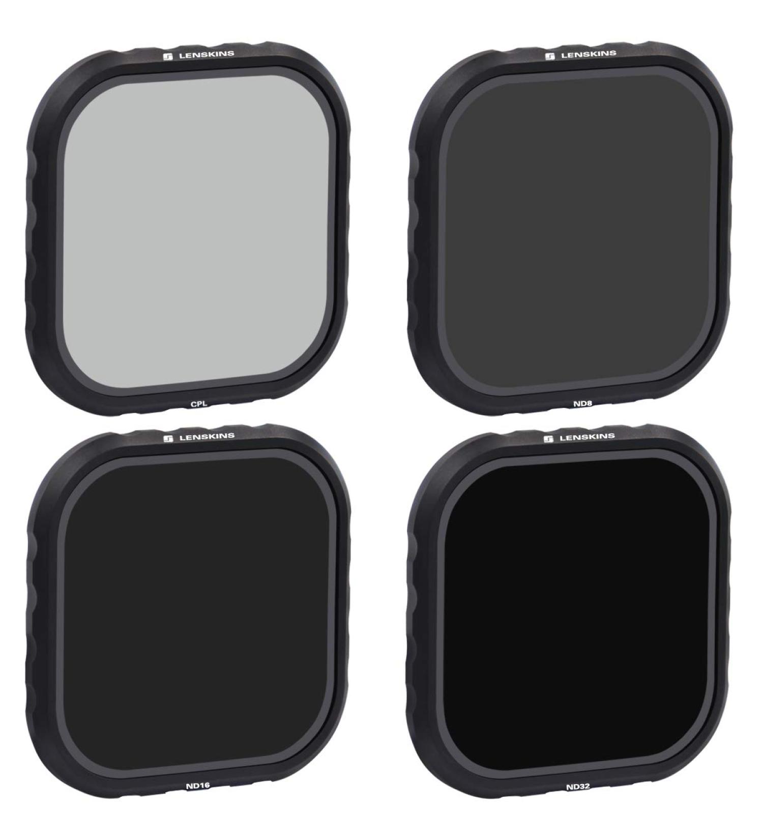 LENSKINS 4-Pack Lens Filter ND8 ND16 ND32 CPL for GoPro Hero 8 Black - Lens Protector and Accessories - Buy Online on GoSupps.com