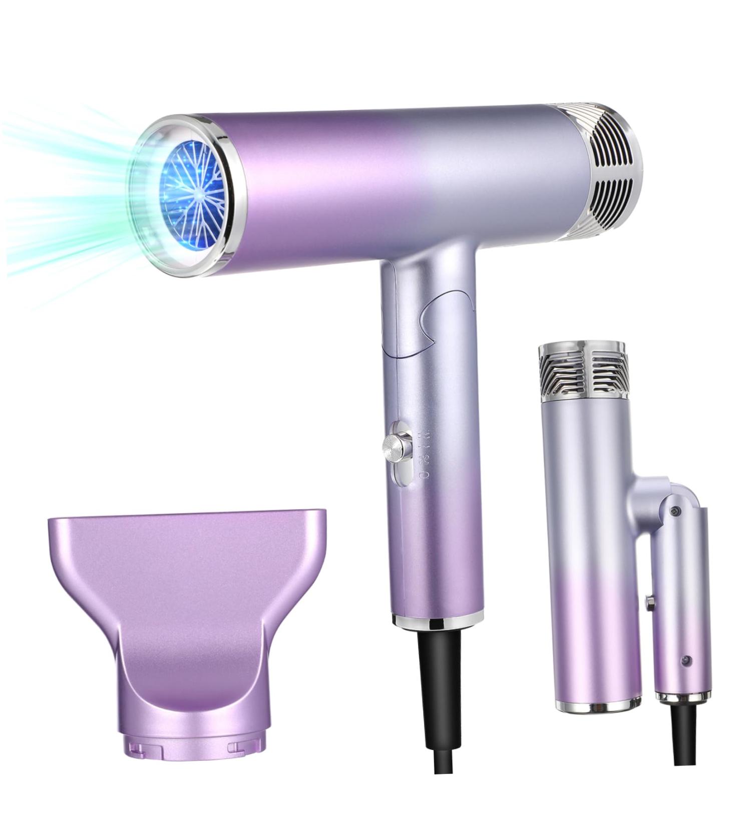 Baluue Foldable Hair Dryer Small Blow Dryer Travel Blow Dryer Small Travel Hair Dryer Small Hairdryer Abs - Buy Online on GoSupps.com