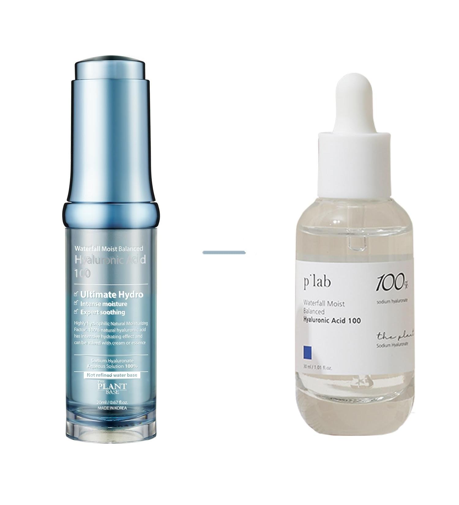 The Plant Base Waterfall Moist Balanced Hyaluronic Acid Ampoule 30ml | Korean Skincare | Paraben-Free Moisturizer | Rich Hydration for All Skin Types - Buy Online on GoSupps.com