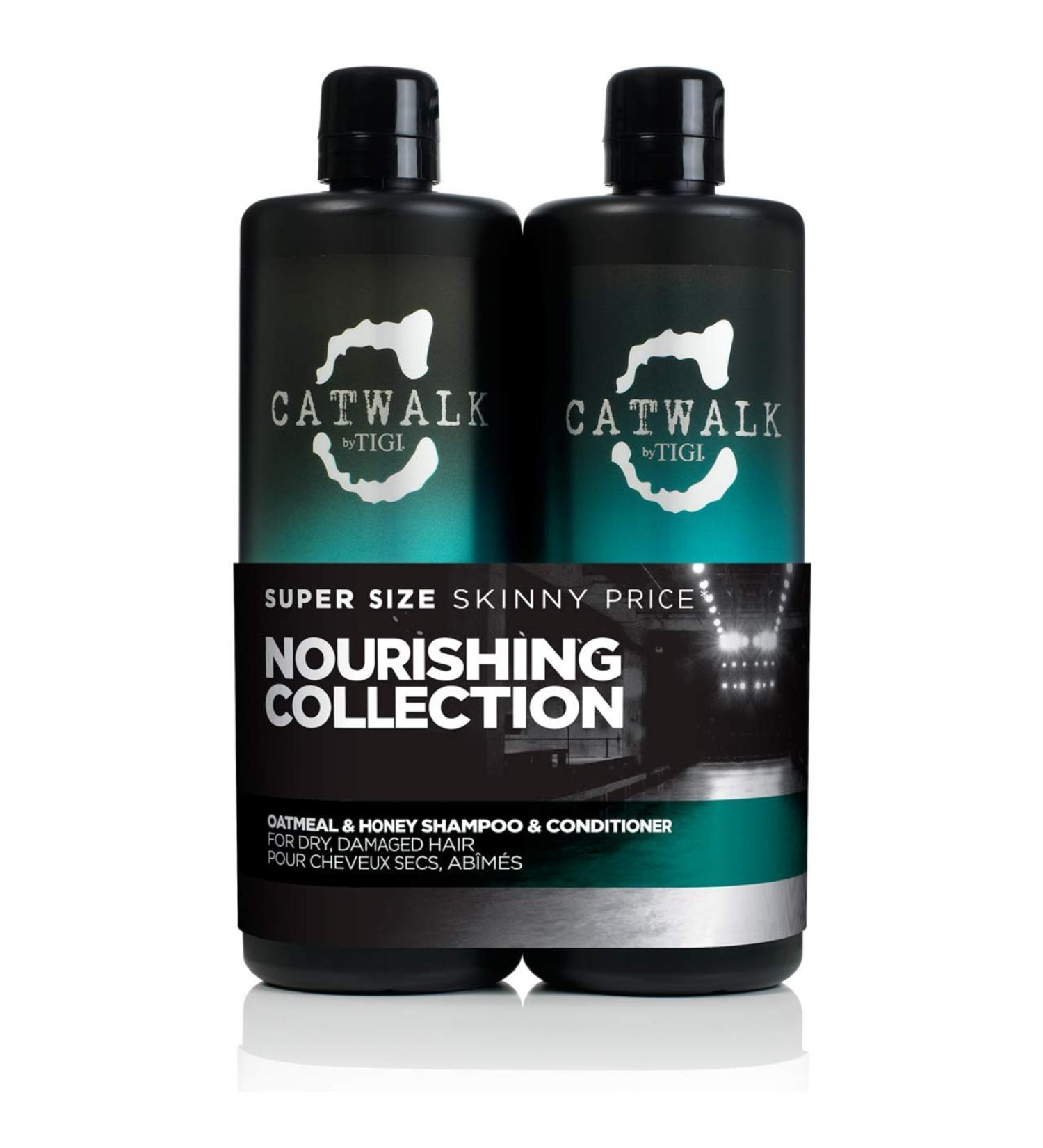 Catwalk by TIGI Oatmeal & Honey Nourish Shampoo and Conditioner Set - Restoring Haircare - 2x750ml - Buy Online on GoSupps.com