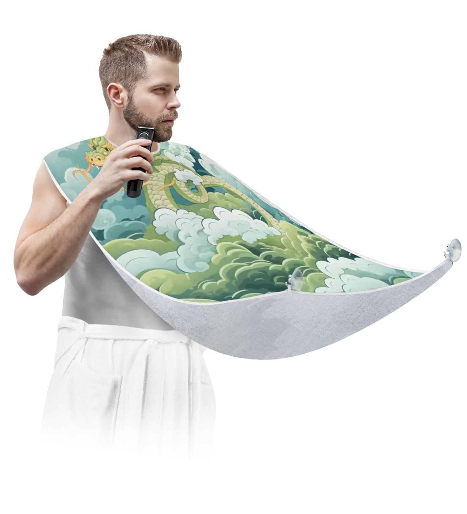 Dragon Beard Bib Apron - Best Beard Hair Catcher for Men | Perfect Father's Day & Christmas Gift for Dad & Husband - Buy Online on GoSupps.com