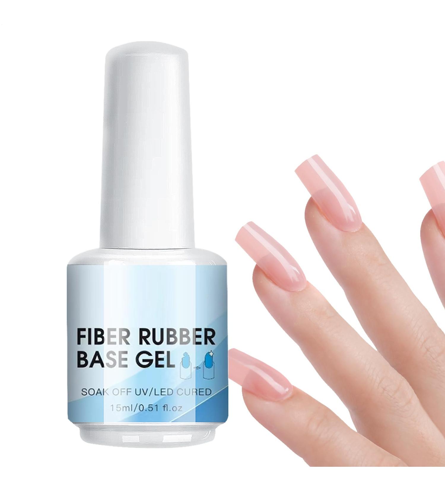 Nail Fiber Gel | Clear Reconstructing Gel for Damaged Nails 15ml Quick-Drying for Home or Travel Use - Buy Online on GoSupps.com