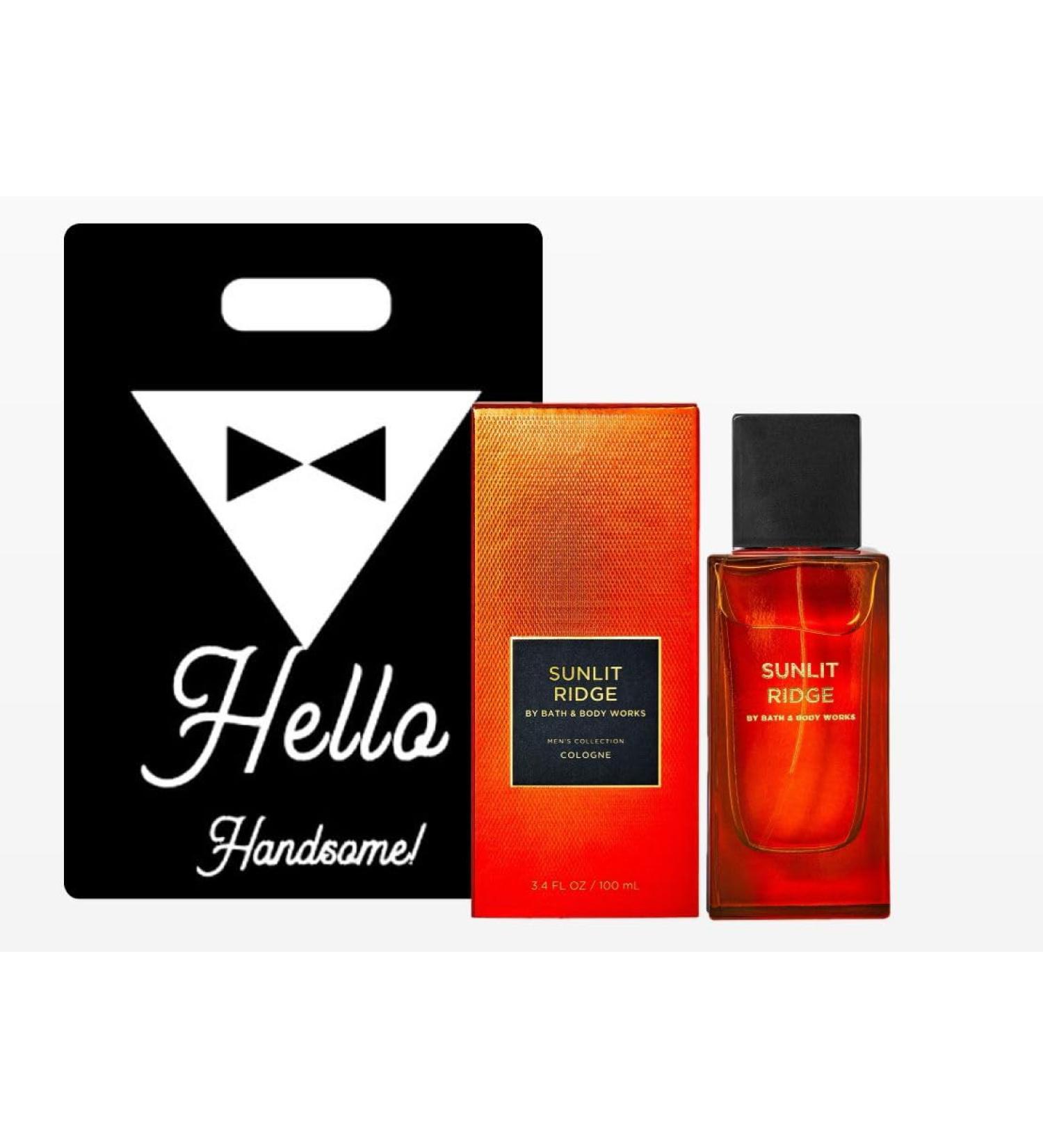 Sunlit Ridge Cologne - White Barn - Bath/Body Work - Men's Collection - 3.4 fl oz / 100 mL and Gift Bag HELLO HANDSOME