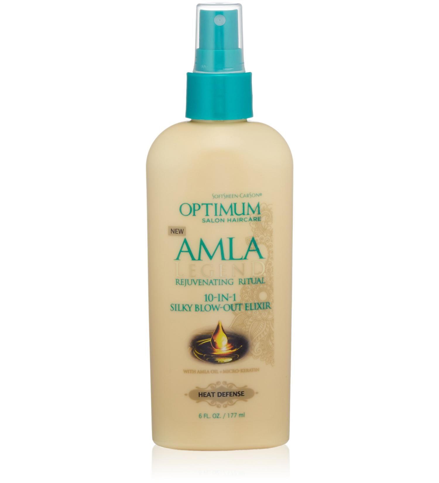 SoftSheen-Carson Optimum Salon Haircare Amla Legend 10-in-1 Silky Blow-Out Elixir 6 oz - Buy Online on GoSupps.com