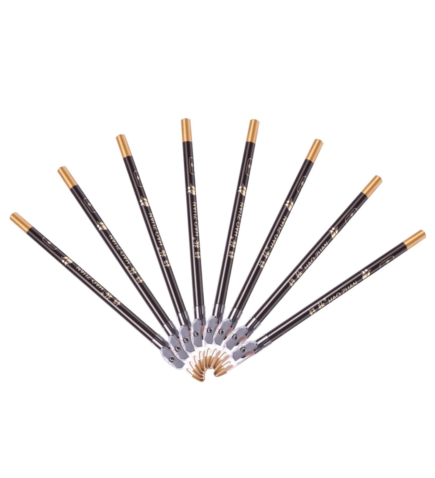 8pcs pencil sharpener eyebrow pencil haozhuang eyebrow pencil Eyebrow Pencils Makeup Accessories 1 count (Pack of 1) Black - Buy Online on GoSupps.com