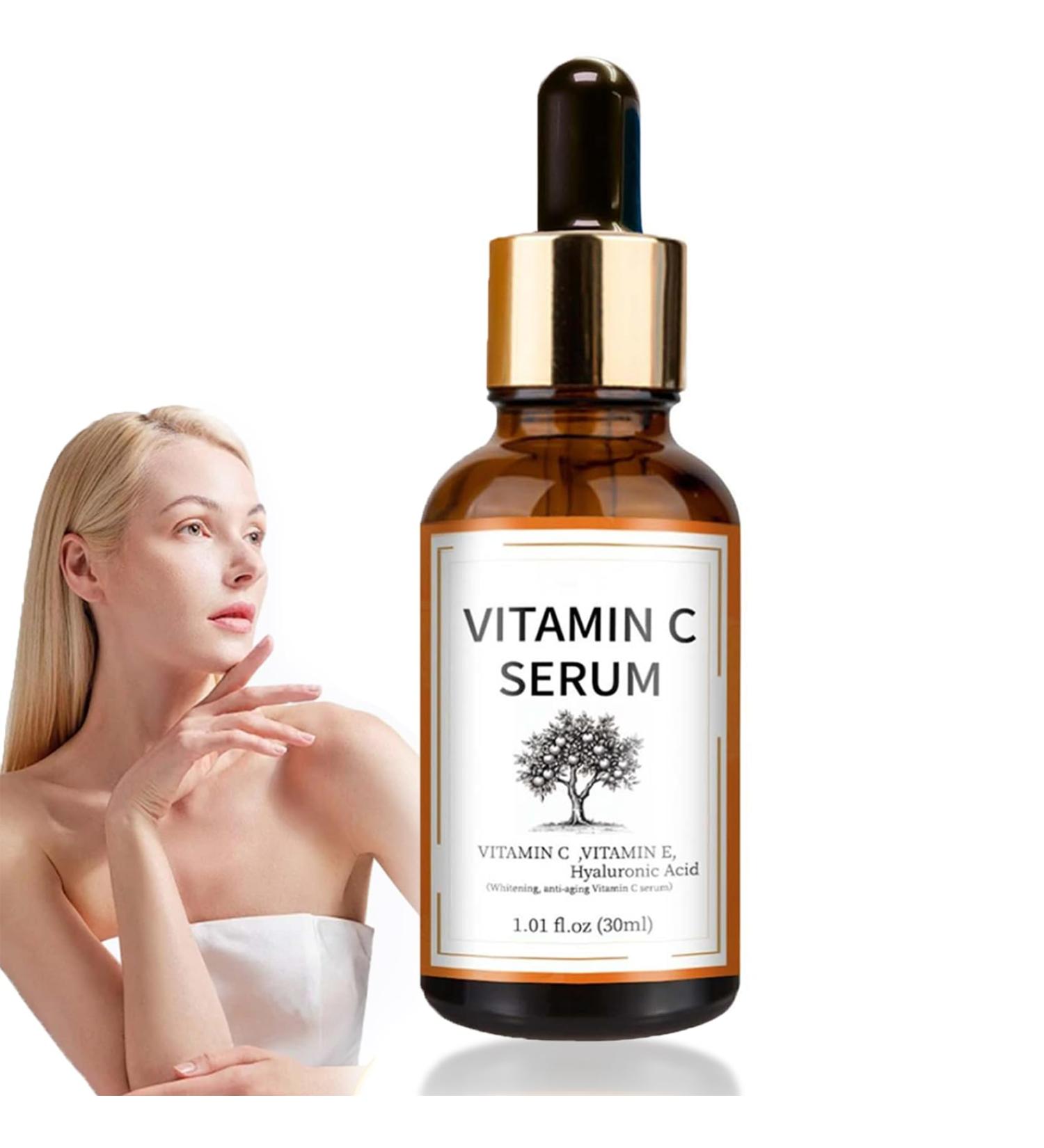 Bio Face Serum with Vitamin C Hyaluronic Acid and Vitamin C Vitamin C Serum Anti-wrinkle Anti-spot Anti-aging and Moisturizing. Also Ideal As Eye Cream (1pc) - Buy Online on GoSupps.com