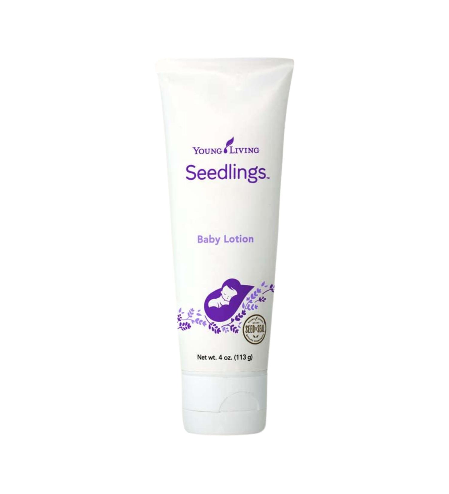 Young Living Seedlings Baby Lotion 4 oz | Hypoallergenic Skincare for Delicate Infant Skin | Gentle & Soothing Hydration - Buy Online on GoSupps.com