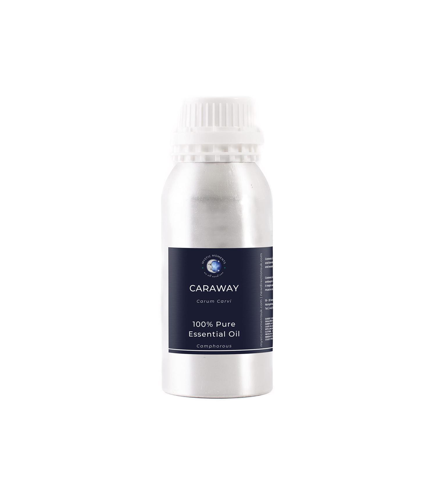 Mystic Moments Essential Caraway Oil 1 kg | Pure Natural Vegan Oil for Diffusers Aromatherapy & Massage Blends International Shipping Available - Buy Online on GoSupps.com