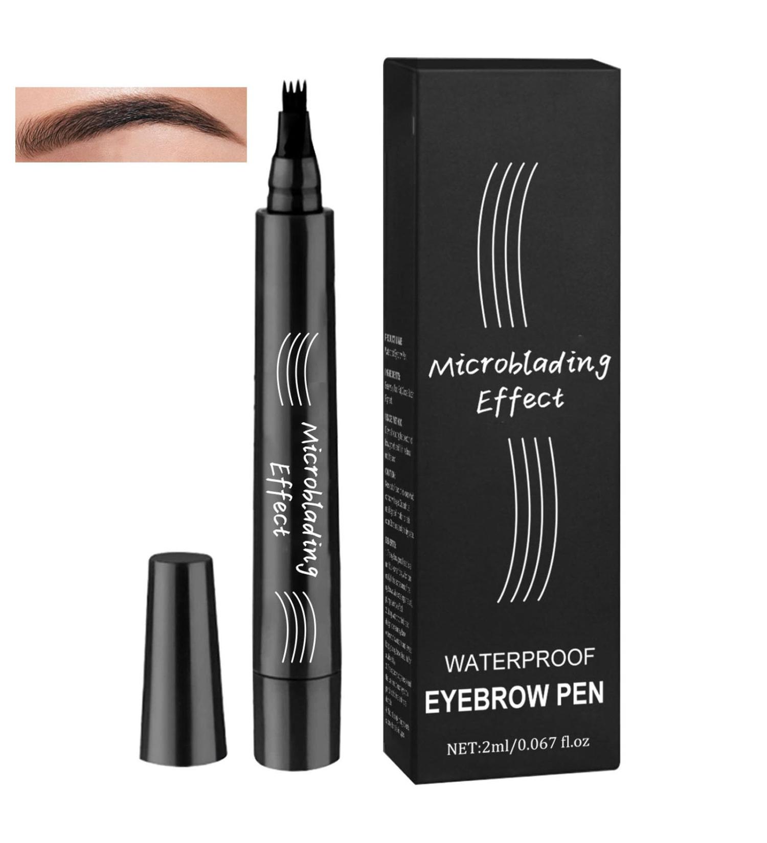 1 PCS Eyebrow Pencil Eyebrow Pen Waterproof Brow pen Microblading Eye Brow Pencils Long Lasting Natural Eyebrow Pen Black 1 count (Pack of 1) 01 Black - Buy Online on GoSupps.com