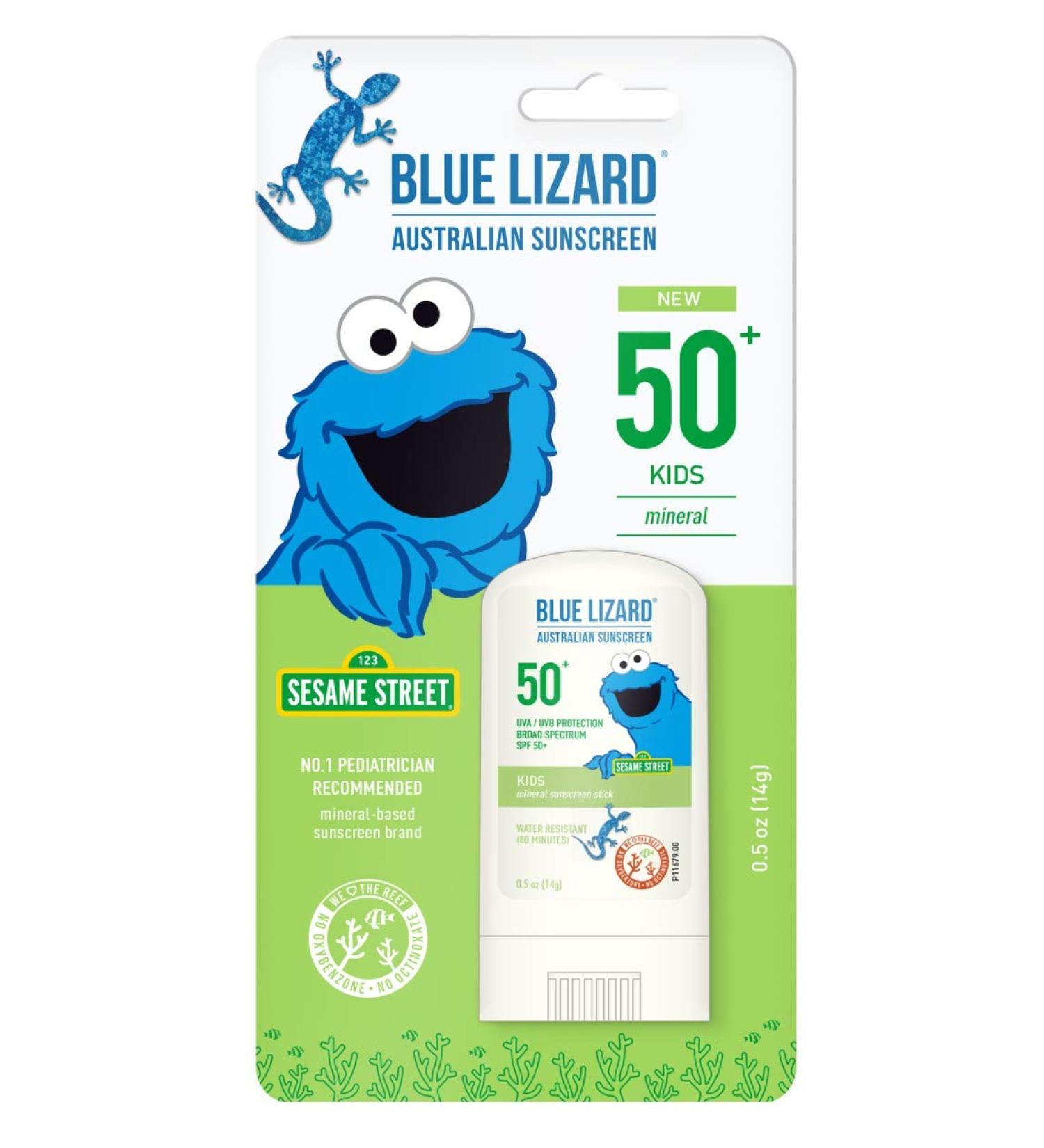 Blue Lizard Spf#50+ Kids Stick Australian Sunscreen 0.5 Ounce (Pack Of 6)