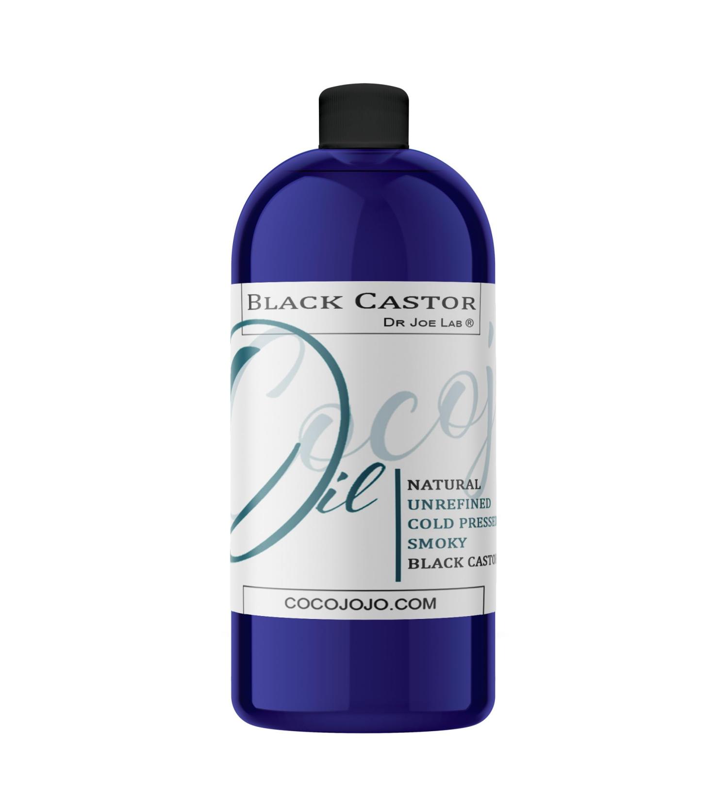 Dr Joe Lab Jamaican Black Castor Oil - Pure Natural Smokey Cold Pressed - Bulk 32 oz - Bulk Non GMO Paraben-Free Hair Face Skin Body Eyebrows Eyelash Locs - Buy Online on GoSupps.com