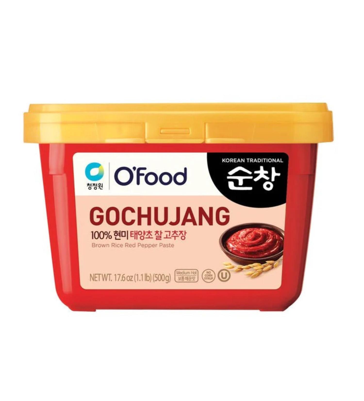 O'Food P te de Piment Gochujang et Mild 500g/Boite - Livraison Gratuite France (1 boite Boite rouge) Boite rouge 1 boite