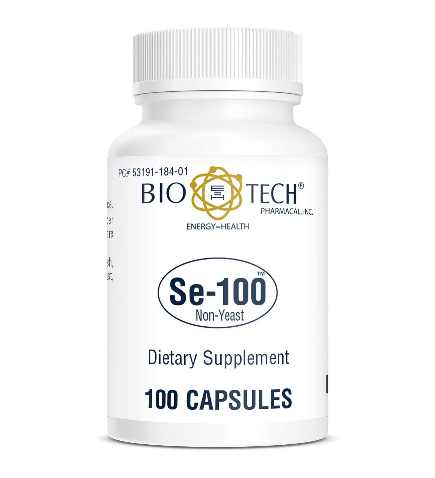 BioTech Pharmacal Se-100 Supplement - 100 Count | High-Quality Selenium Capsules - Buy Online on GoSupps.com
