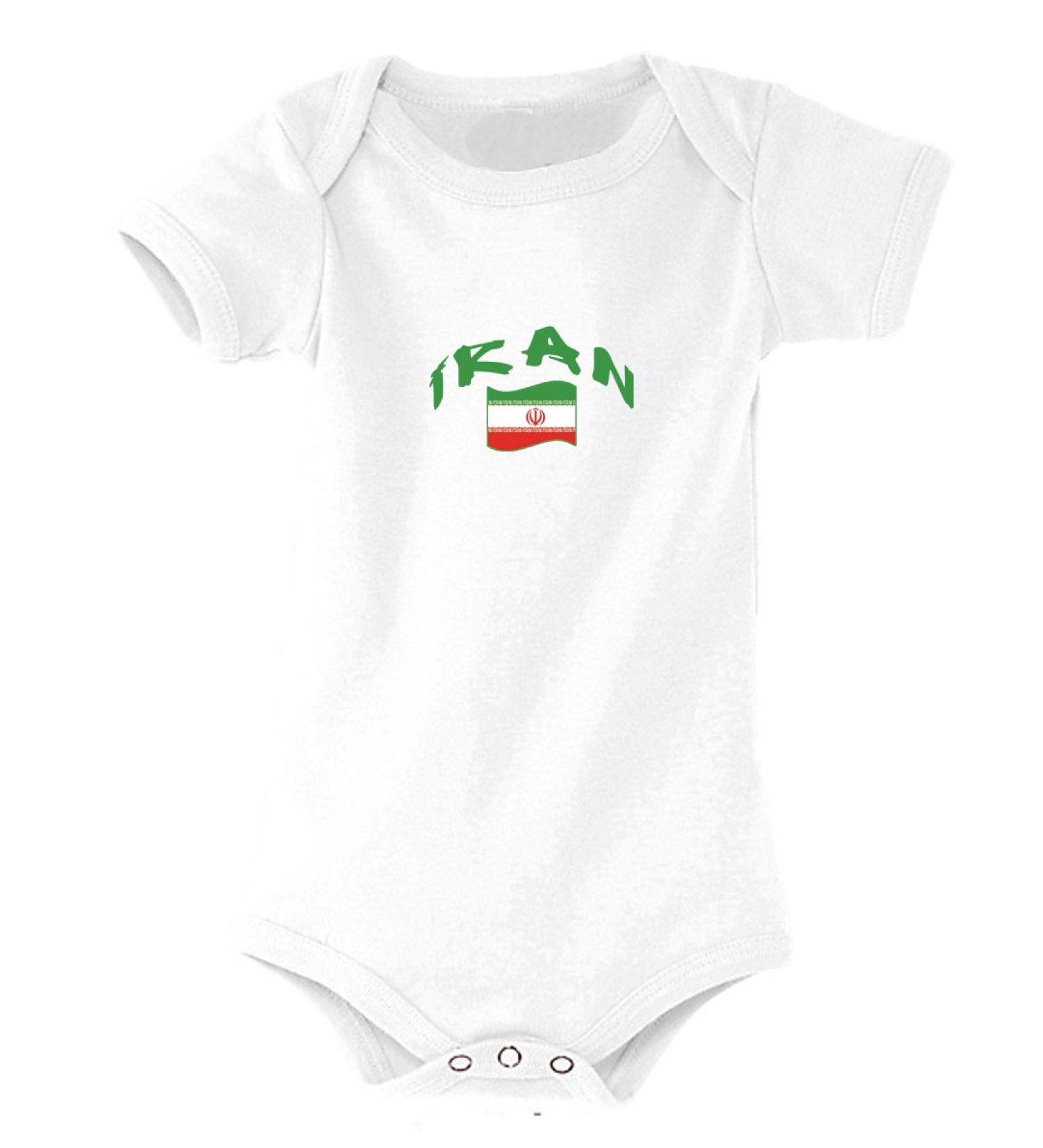 Supportershop Unisex Kids Iran Iran 6-12 Months White