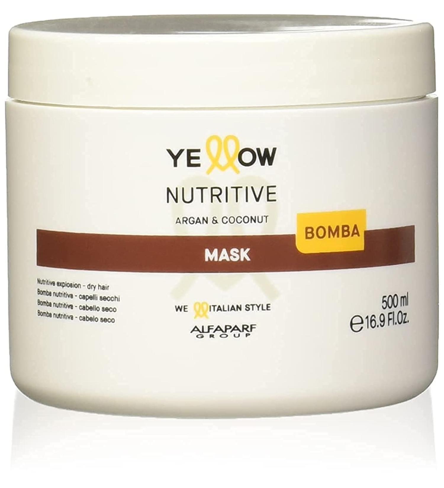 Nourishing Mask for Dry Hair - NUTRITIVE BOMBA by Yellow Alfaparf Group | 500 ml - Buy Online Worldwide - Buy Online on GoSupps.com