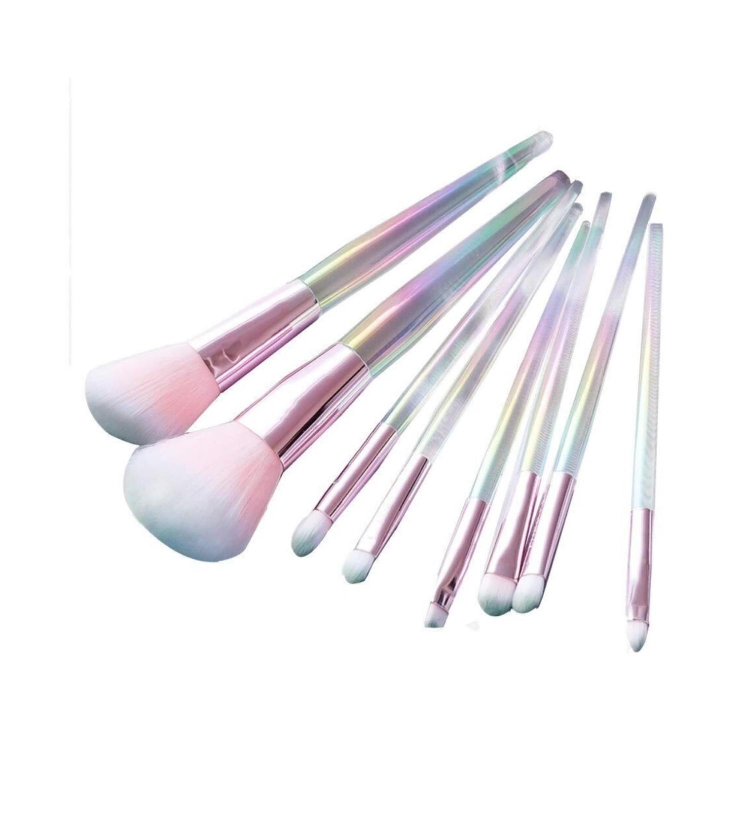 Shop Premium 8-Piece Makeup Brush Set with Color Handles - Perfect for Concealer Foundation Eyeshadow & Blush - Easy to Carry - Buy Online on GoSupps.com