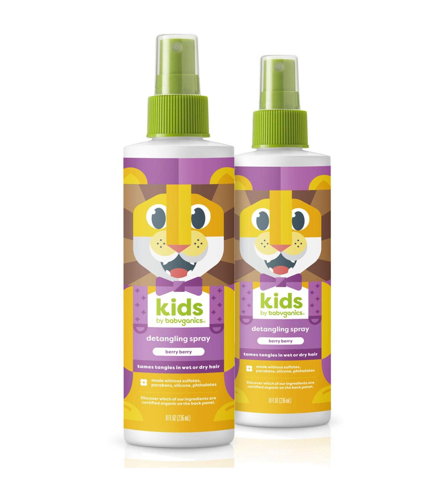 Babyganics Kids Detangler 8 Fl Oz - Berry Berry (Pack of 2) - Buy Online on GoSupps.com